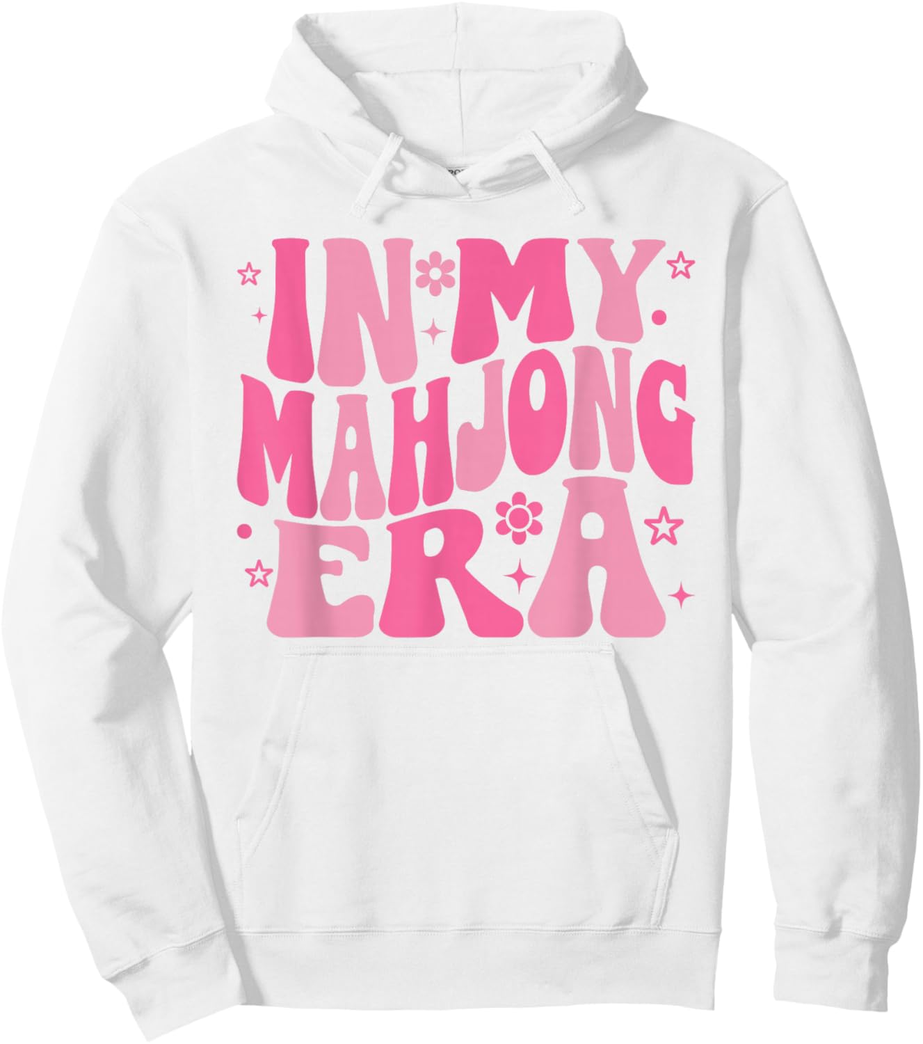 in My Mahjong Era Retro Style Player Hoodie - Hoodie | White