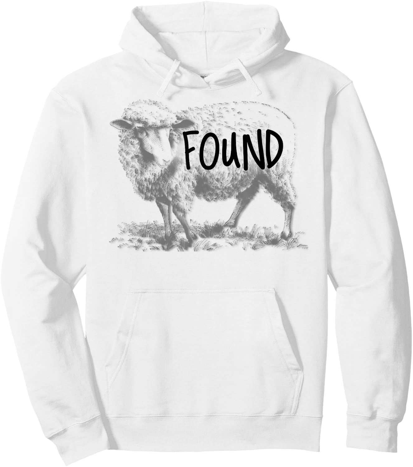 leaves the 99 To Rescue Me Lost Sheep Found Hoodie - Hoodie | White