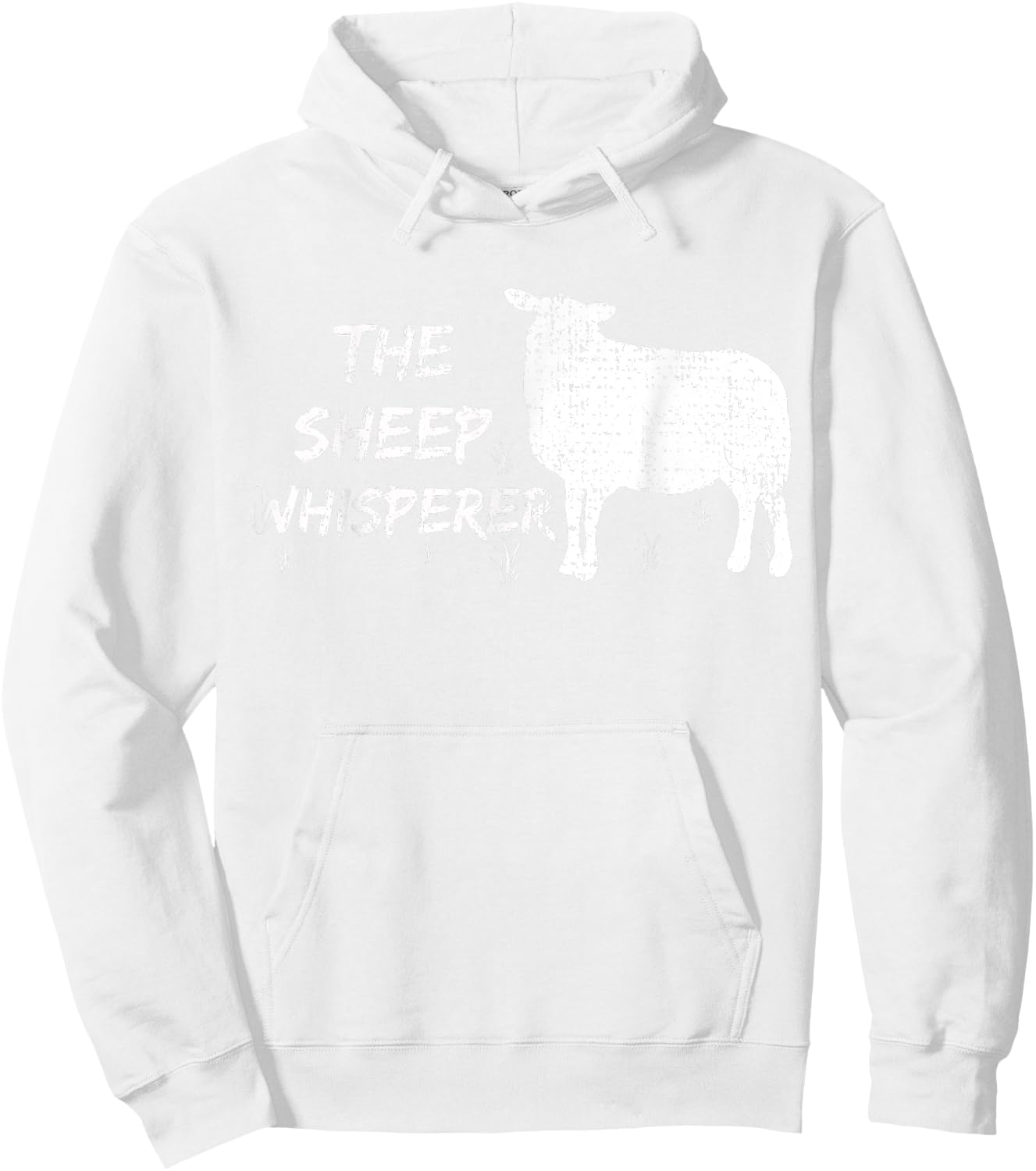 The Sheep Whisperer Farmer Gift Animal Vintage Hoodie - Hoodie | White