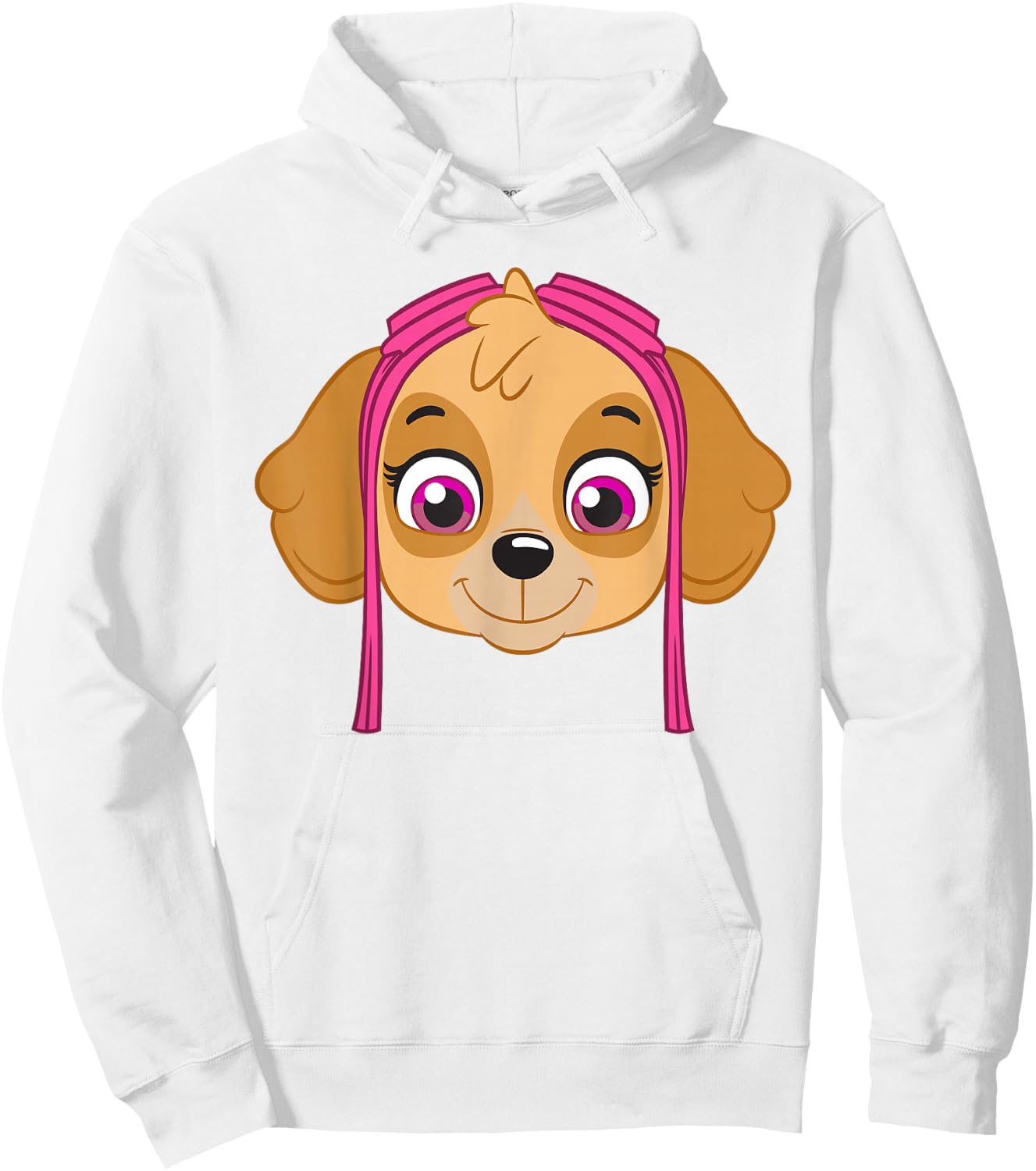 Paw Patrol Big Skye Head Hoodie - Hoodie | White
