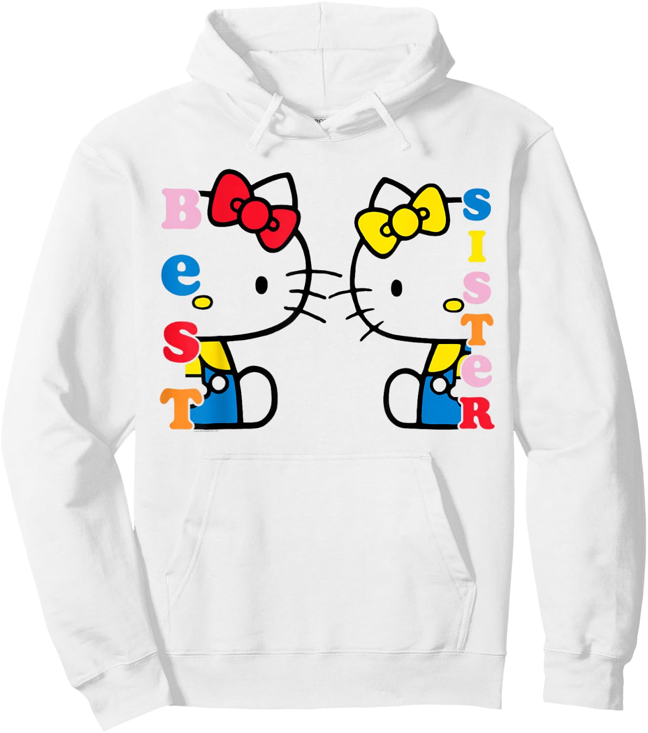 Hello Kitty and Mimmy Best Sister Shirt Hoodie - Hoodie | White