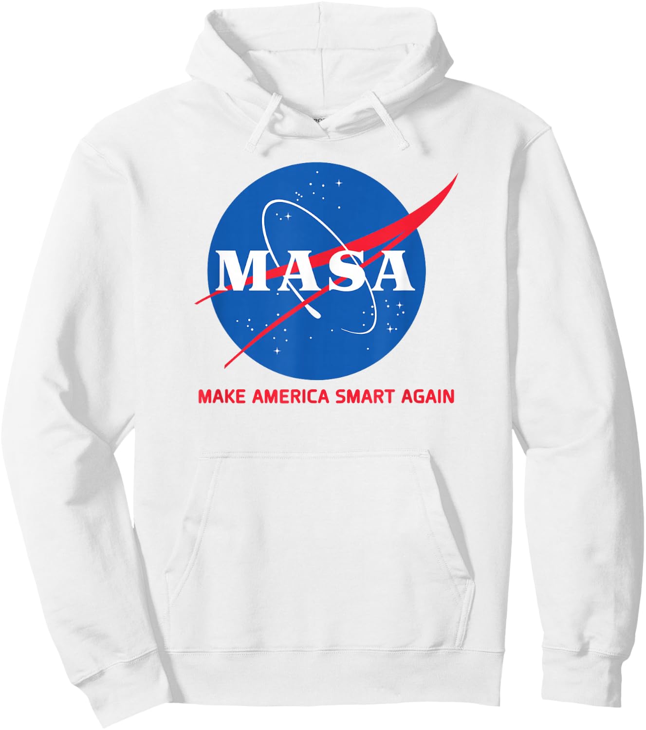 Dem Teez Co. Make America Smart Again Hoodie - Hoodie | White