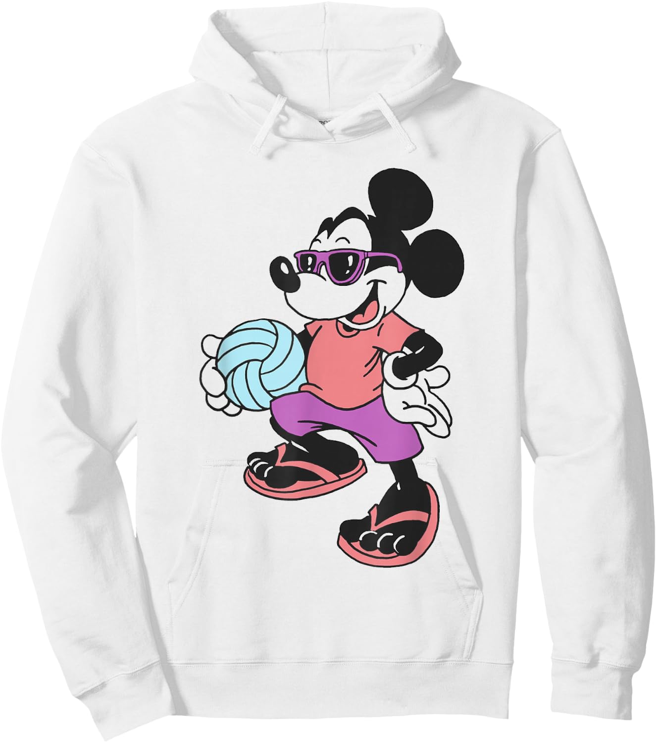 Disney - Mickey Mouse Volleyball Hoodie - Hoodie | White