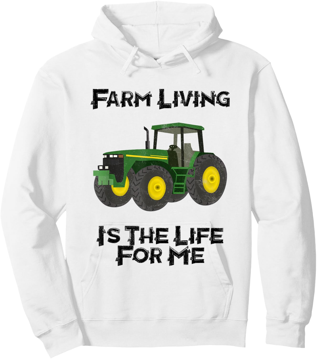 Farm Living Is The Life For Me Hoodie - Hoodie | White