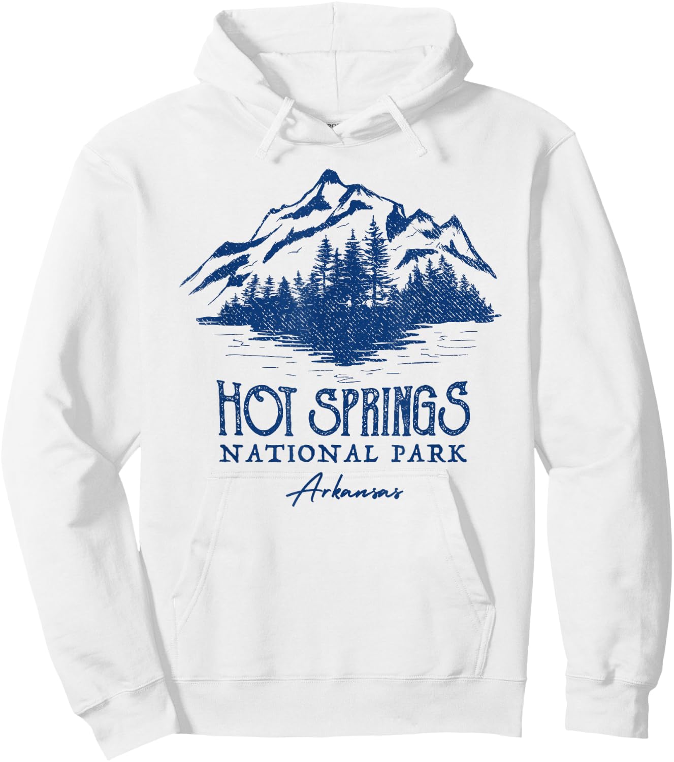 Vintage Hot Springs National Park Arkansas Hoodie - Hoodie | White