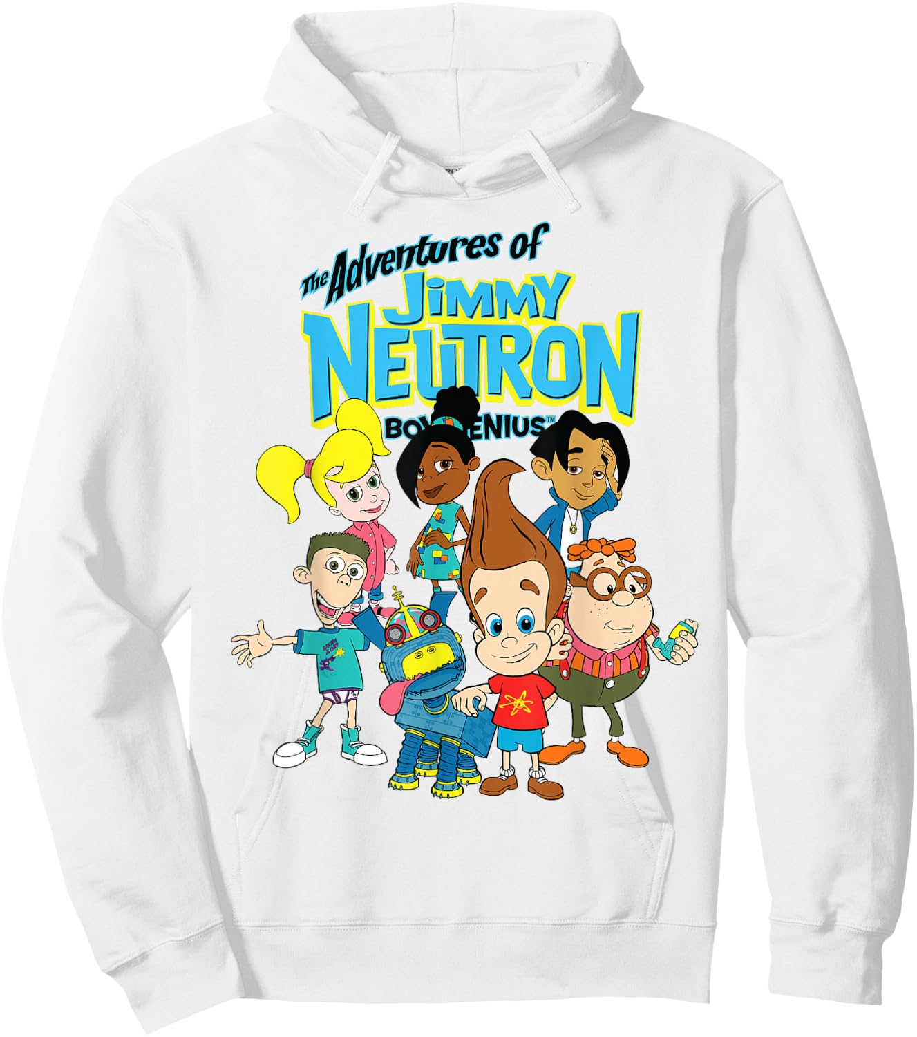 Nickelodeon The Adventures Of Jimmy Neutron Characters Hoodie - Hoodie | White