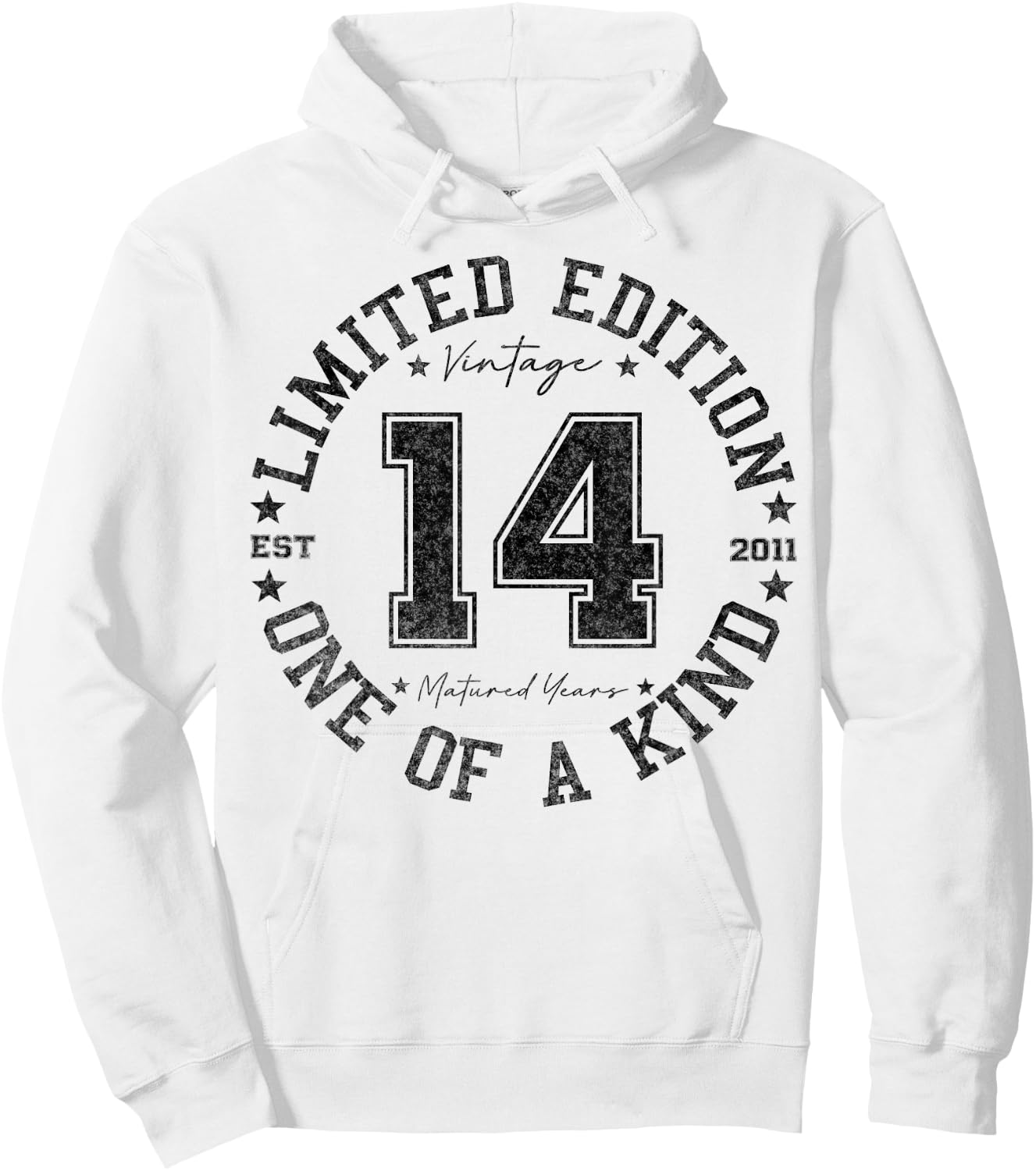 14 Year Old Gifts Vintage 2011 Limited Edition 14th Birthday Hoodie - Hoodie | White