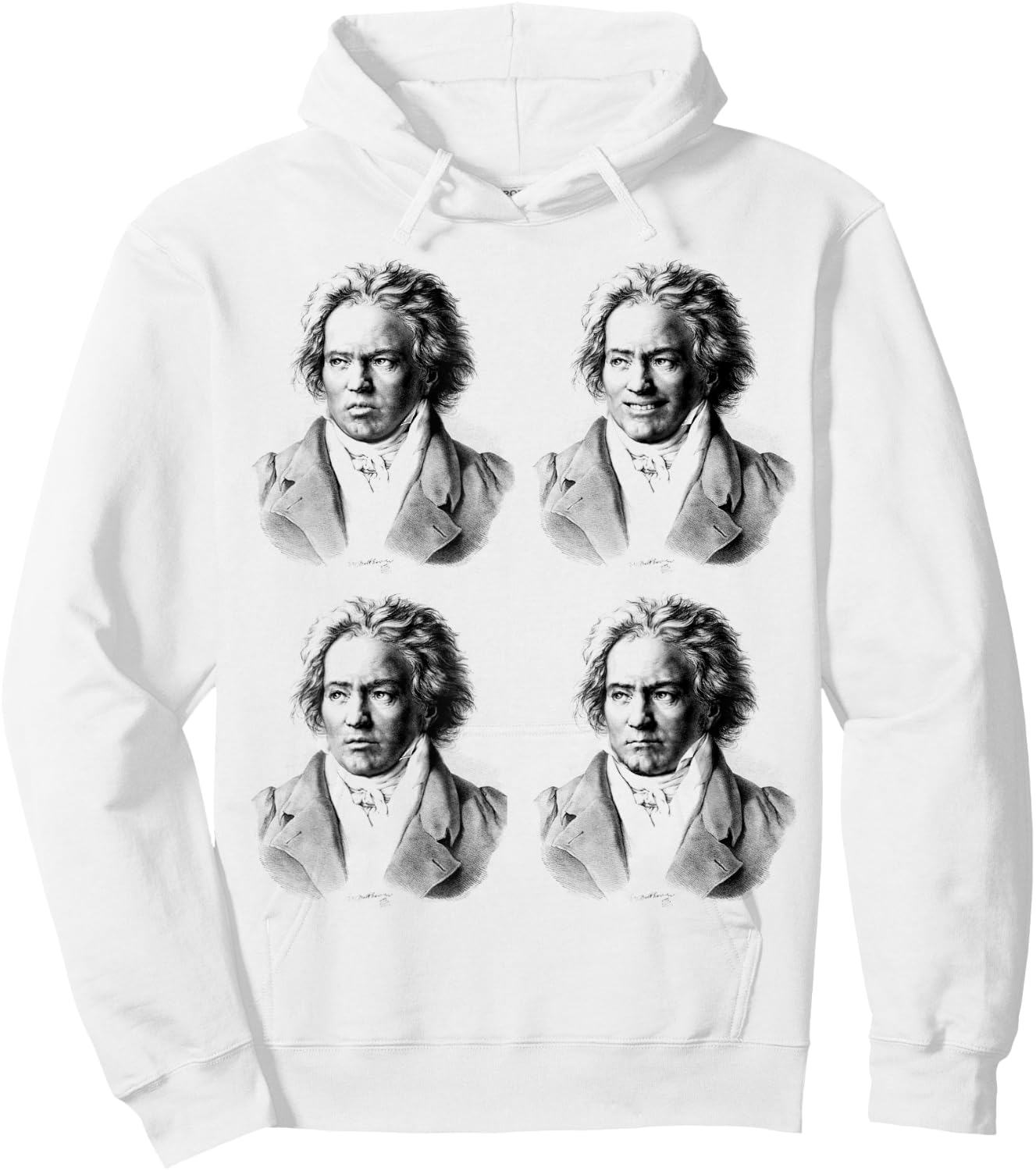 Beethoven Ludwig van Beethoven Hoodie - Hoodie | White