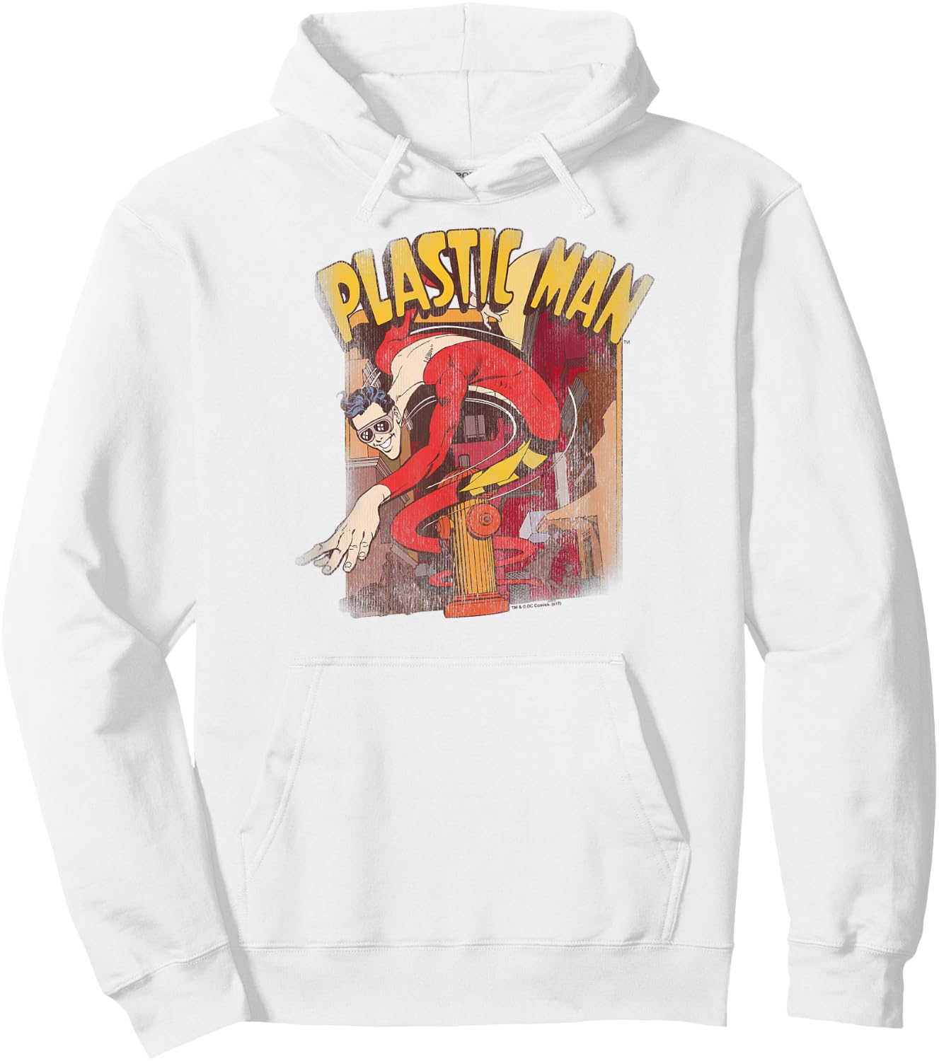 Justice League Plastic Man Street T Shirt Hoodie - Hoodie | White