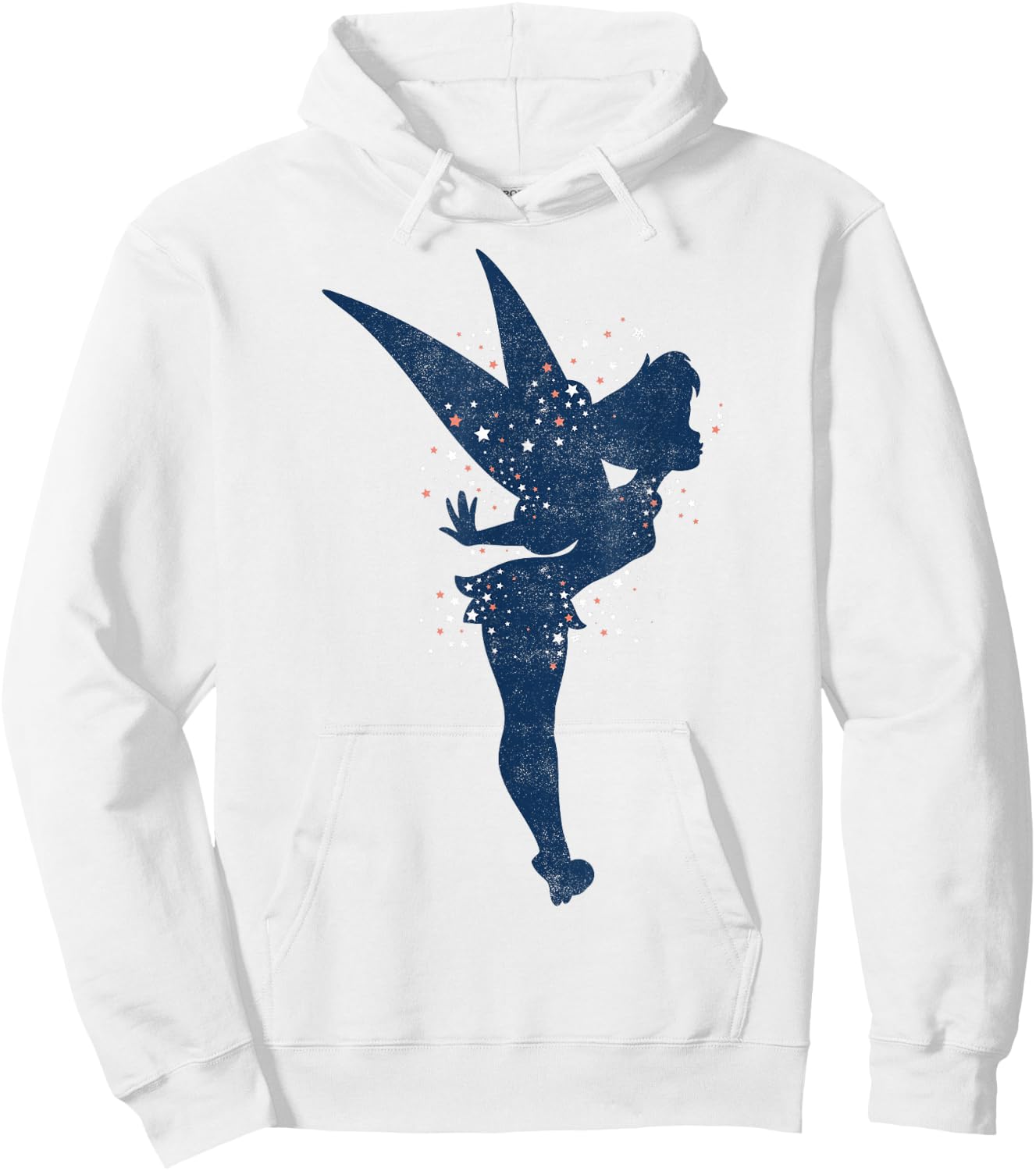 Disney Peter Pan Tinkerbell Americana Shadow Graphic Hoodie - Hoodie | White