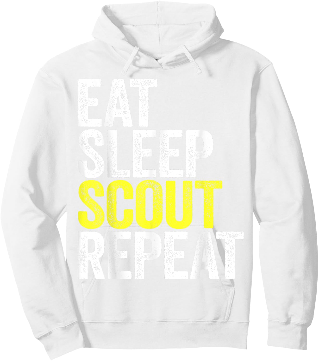 Eat Sleep Scout Repeat Scouting Gift Shirt Hoodie - Hoodie | White