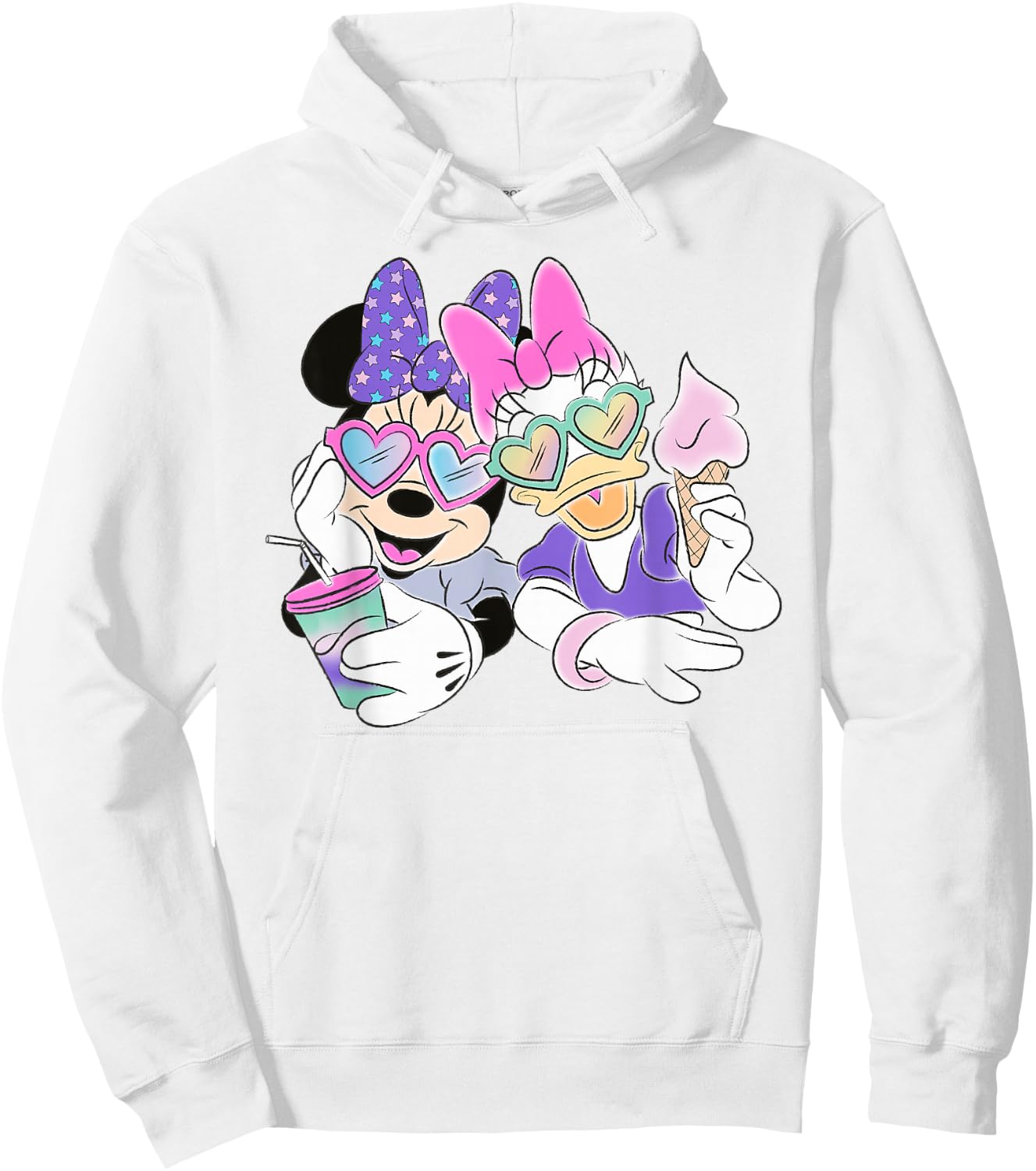 Disney - Minnie Mouse and Daisy Hoodie - Hoodie | White