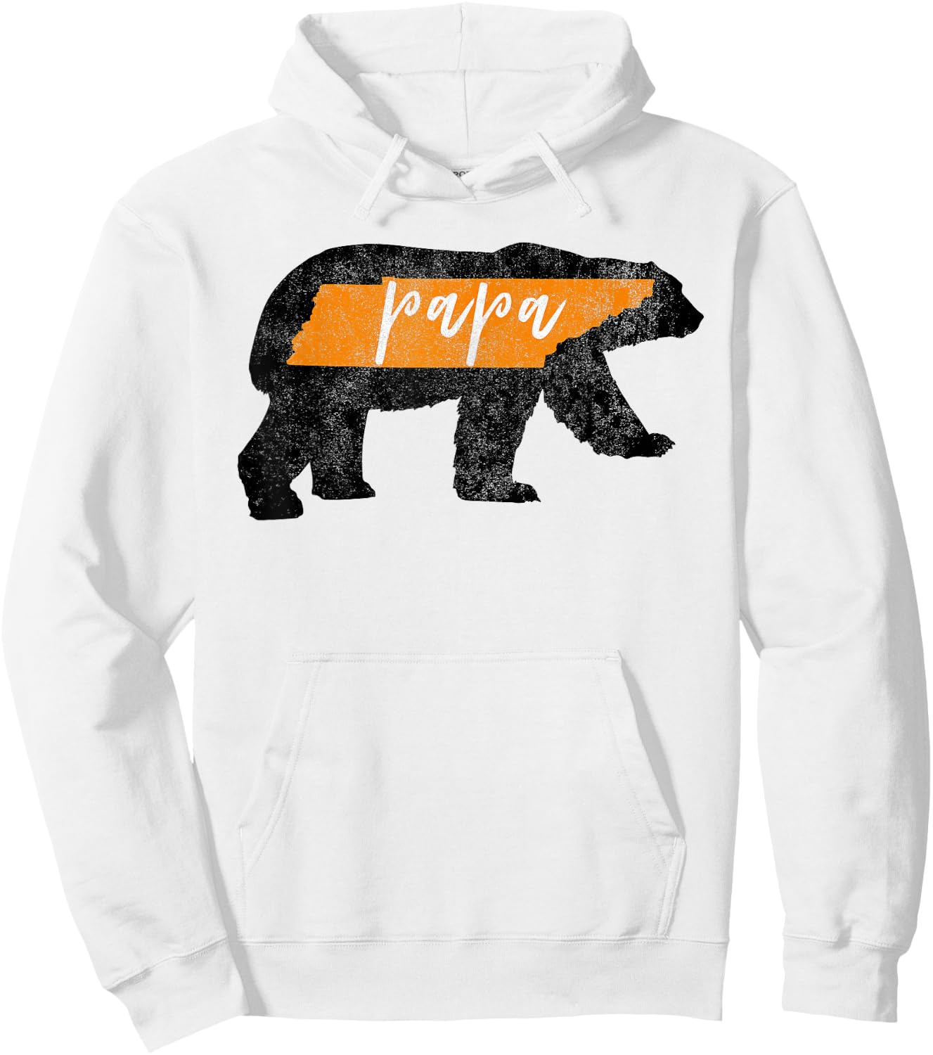 Papa Bear Tennessee State Flag Vintage Dad Shirt Hoodie - Hoodie | White