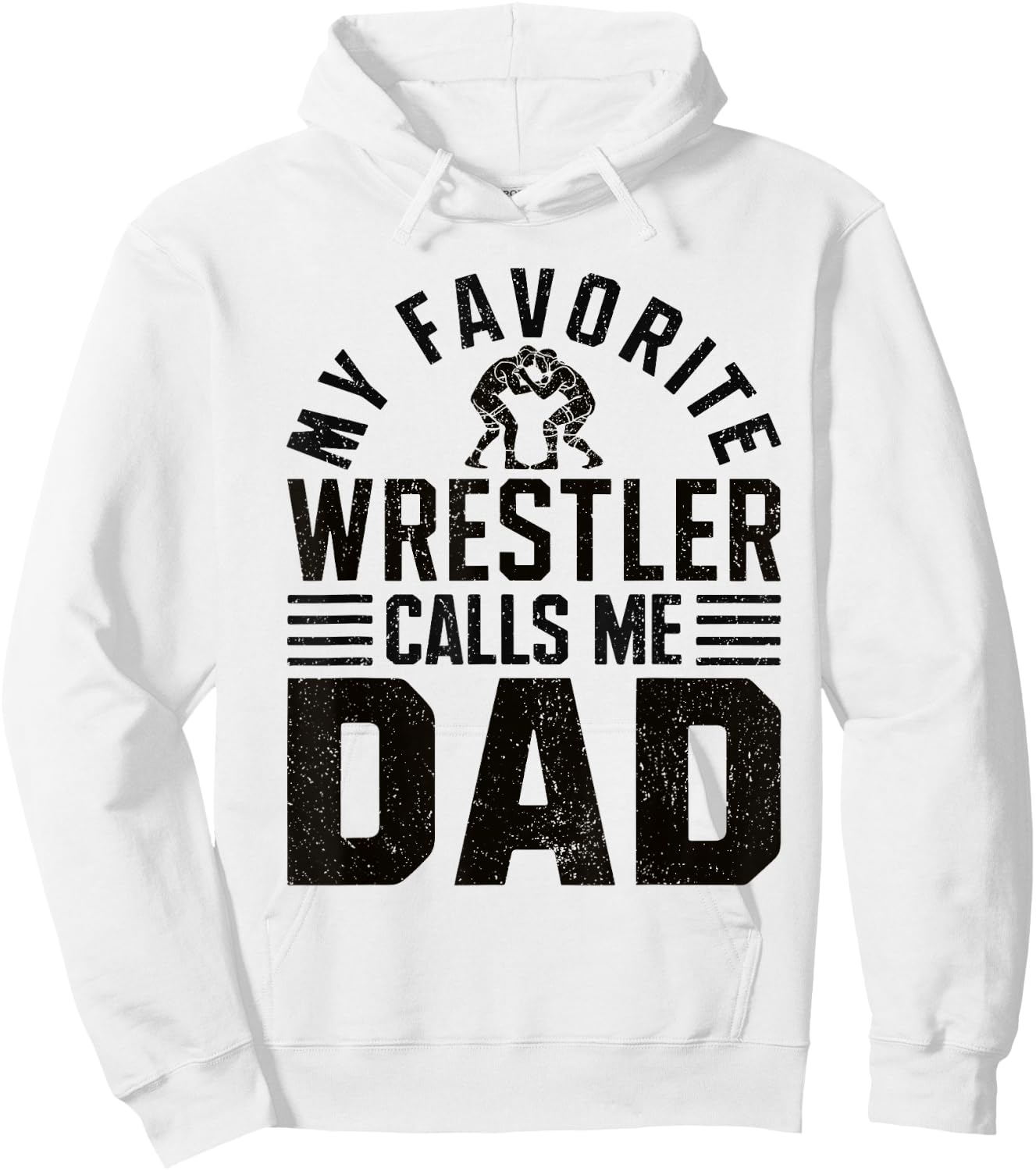 Wrestler Daddy Funny Wrestling Dad Hoodie - Hoodie | White
