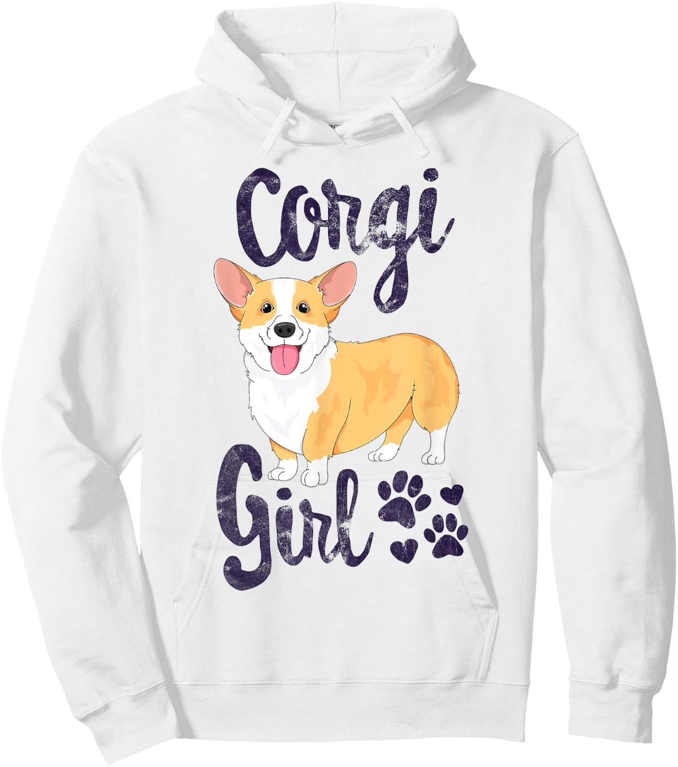 Corgi Girl Women Puppy Mom Dog Mama Lover Gift Hoodie - Hoodie | White
