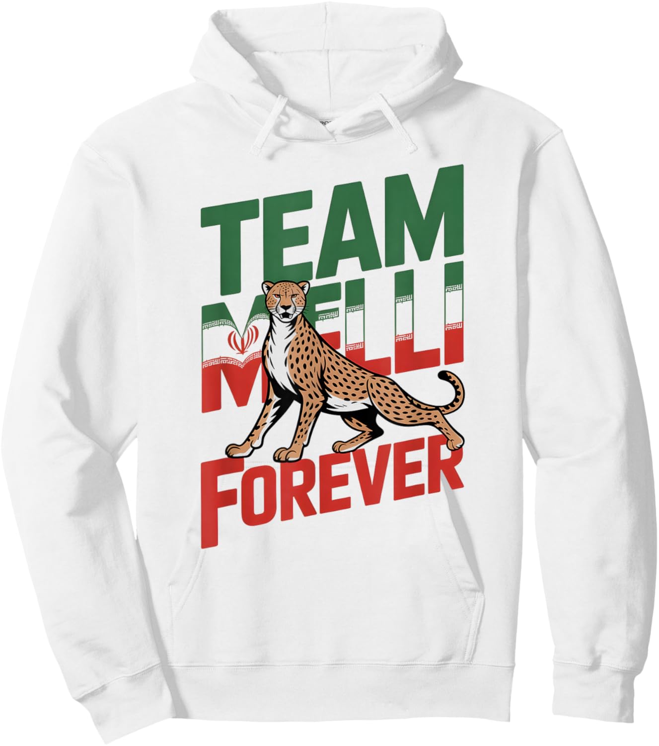 Proud Cheer Iran Team Melli Forever Favorite Country Flag Hoodie - Hoodie | White