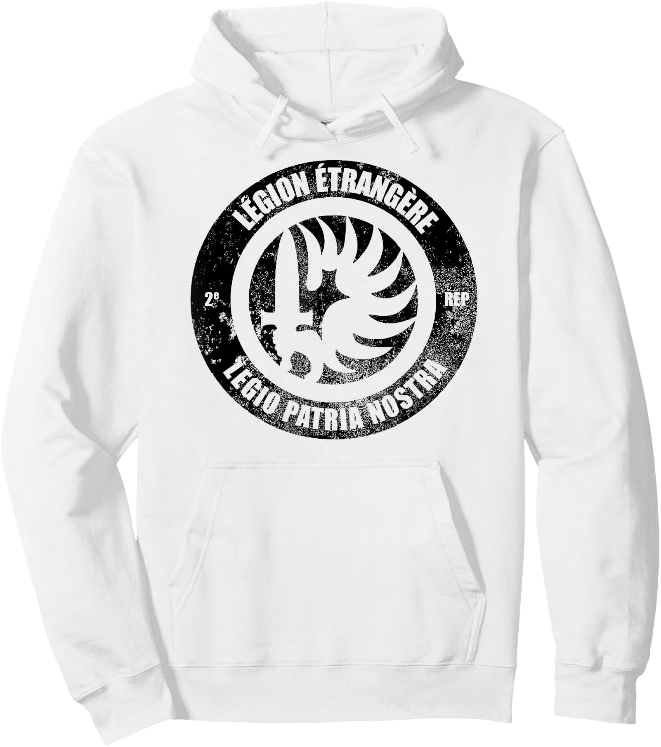 French Foreign Legion Paratrooper T shirt - 2 Rep (subdued) Hoodie - Hoodie | White