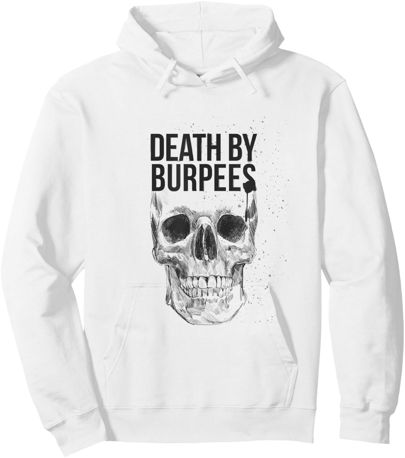 Death by Burpees Fitness Hoodie - Hoodie | White