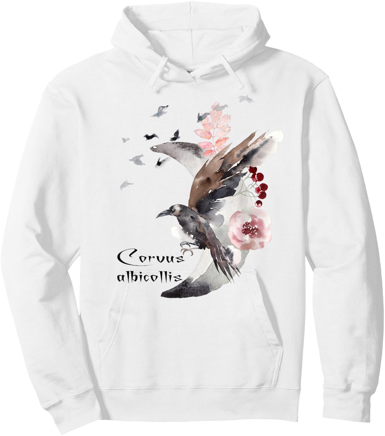 Perfect Raven Crow Bird Gift|Edgar Poe Latin Lovers T Shirt Hoodie - Hoodie | White