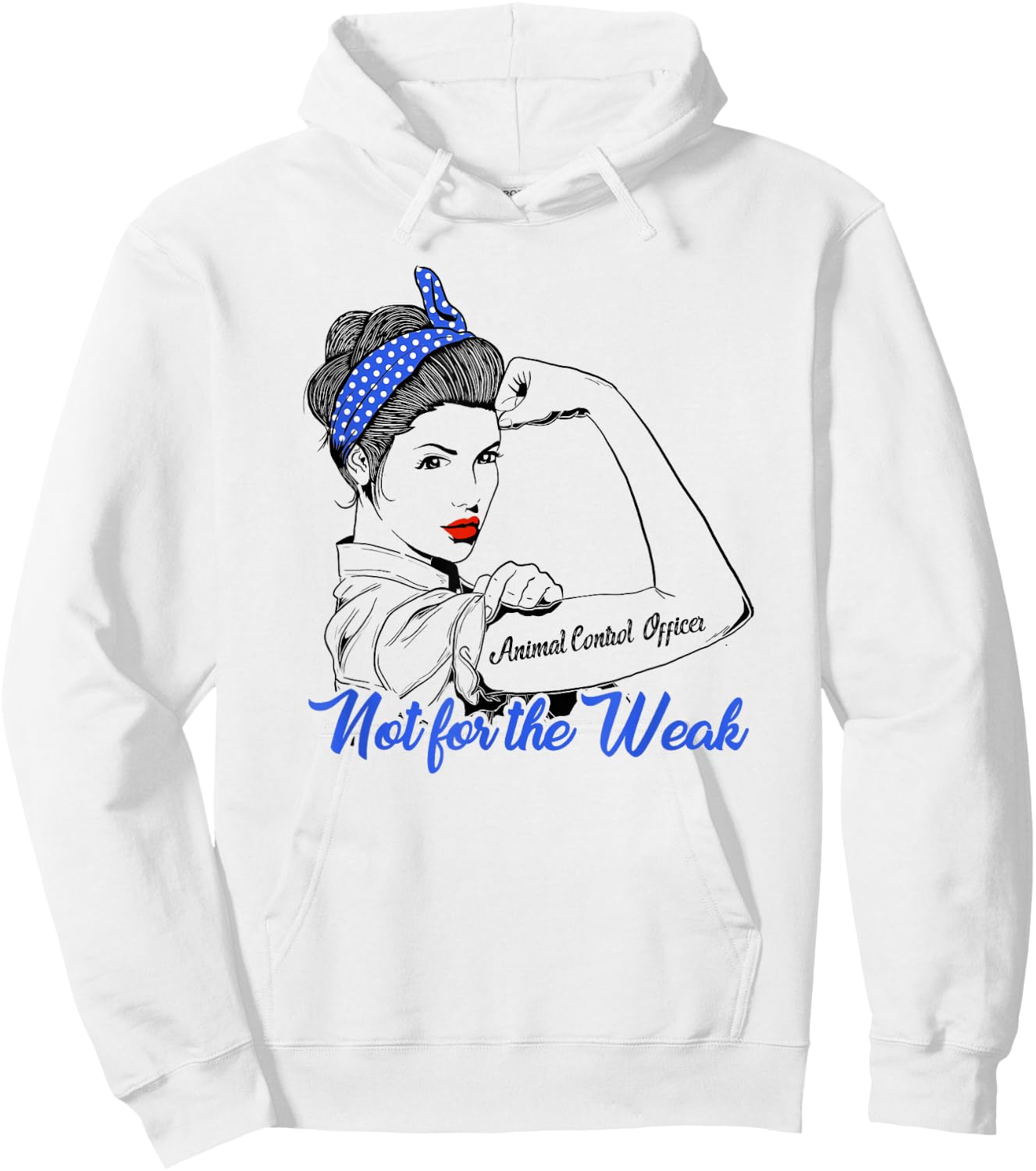Animal Control Officer Woman Man Gift Strong Woman Tea Hoodie - Hoodie | White