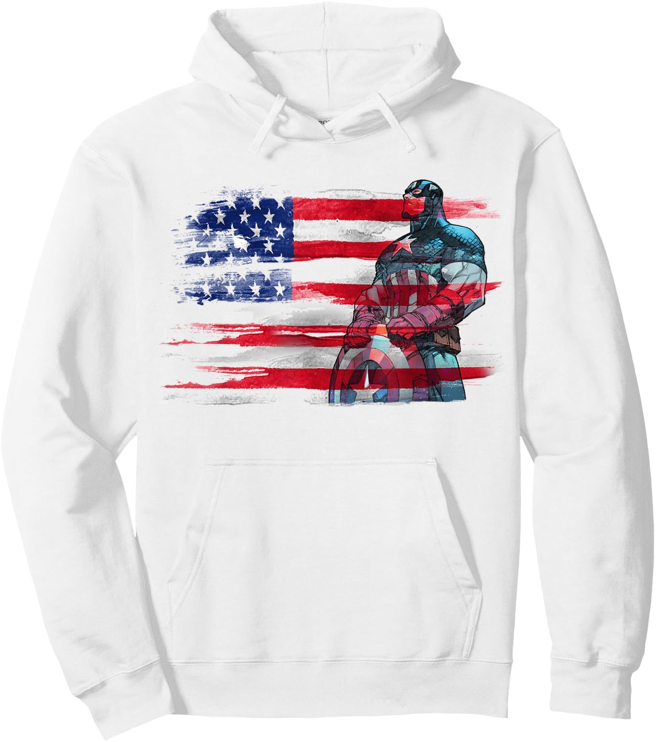 Marvel Captain America Stand to Honor RedWhiteBlue Hoodie - Hoodie | White