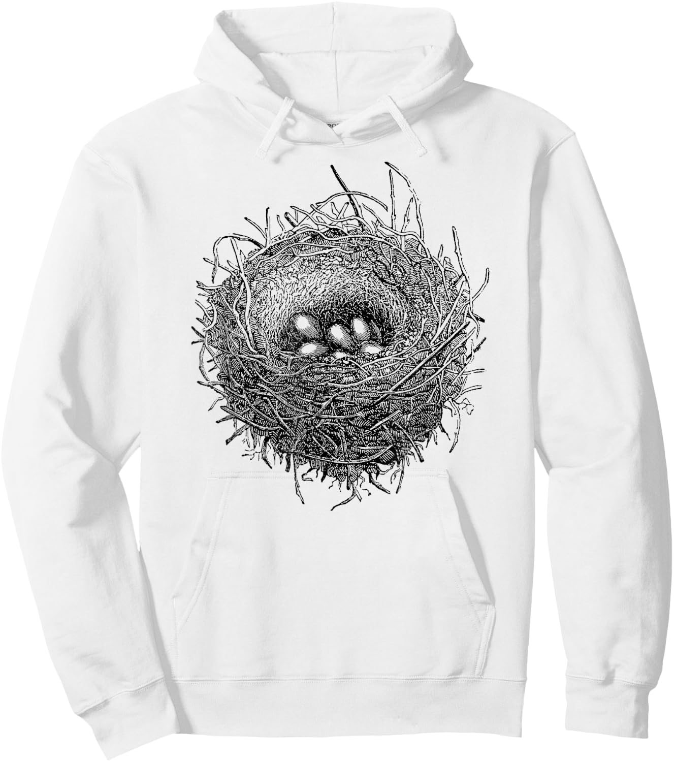 Mintage Birds Nest Fine Jersey Hoodie - Hoodie | White