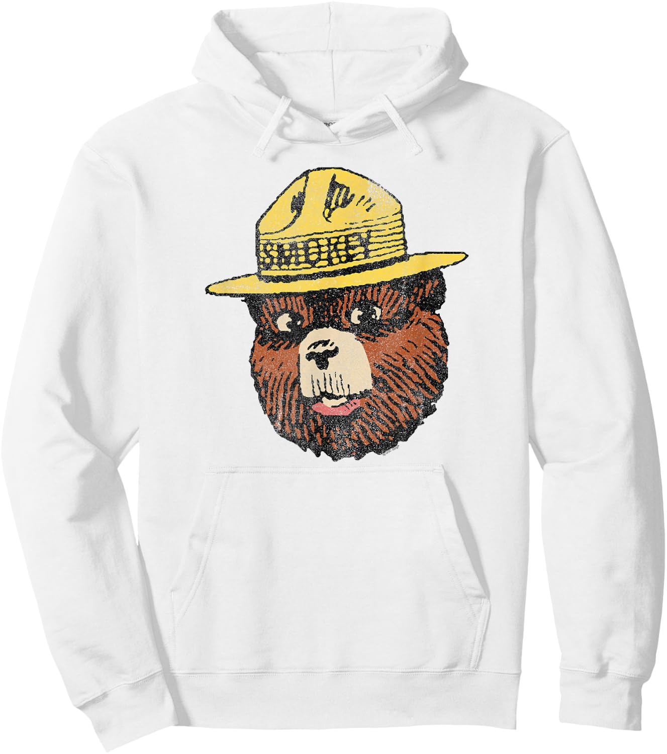 Smokey Bear Vintage Smokey Head Hoodie - Hoodie | White