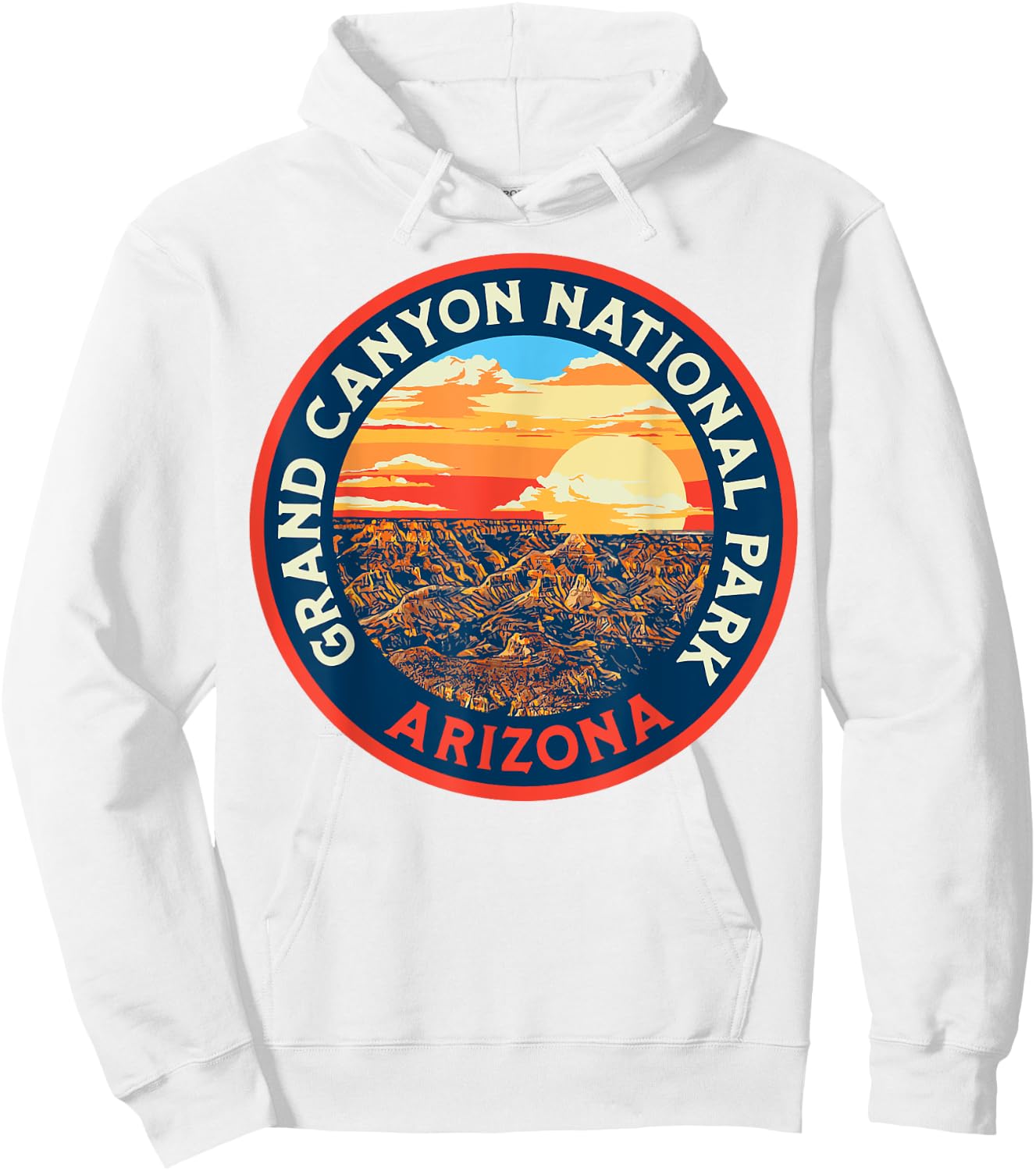 Vintage Grand Canyon National Park Retro 80s Graphic Hoodie - Hoodie | White