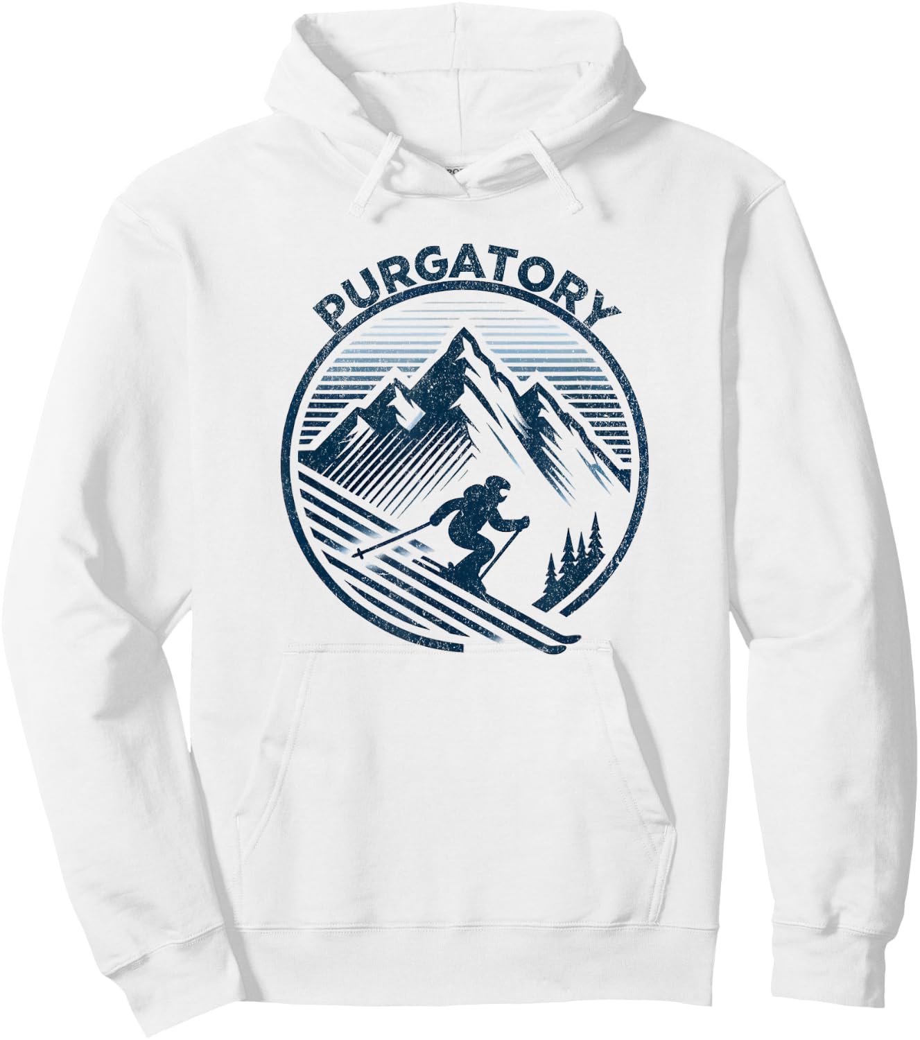 Purgatory Ski Resort Colorado Skiing Hoodie - Hoodie | White