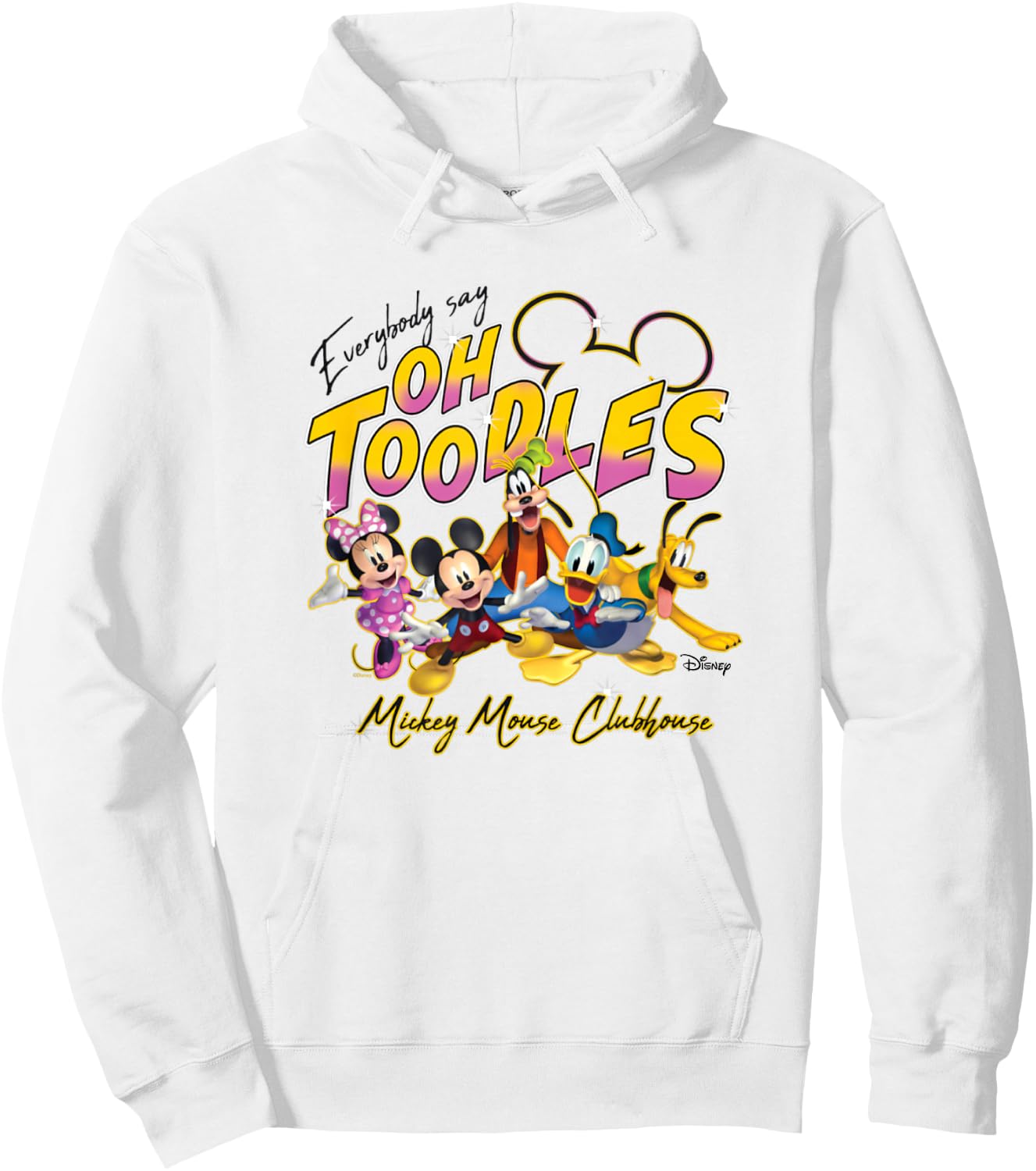 Disney Mickey Mouse Clubhouse Everybody Say Oh Toodles Hoodie - Hoodie | White