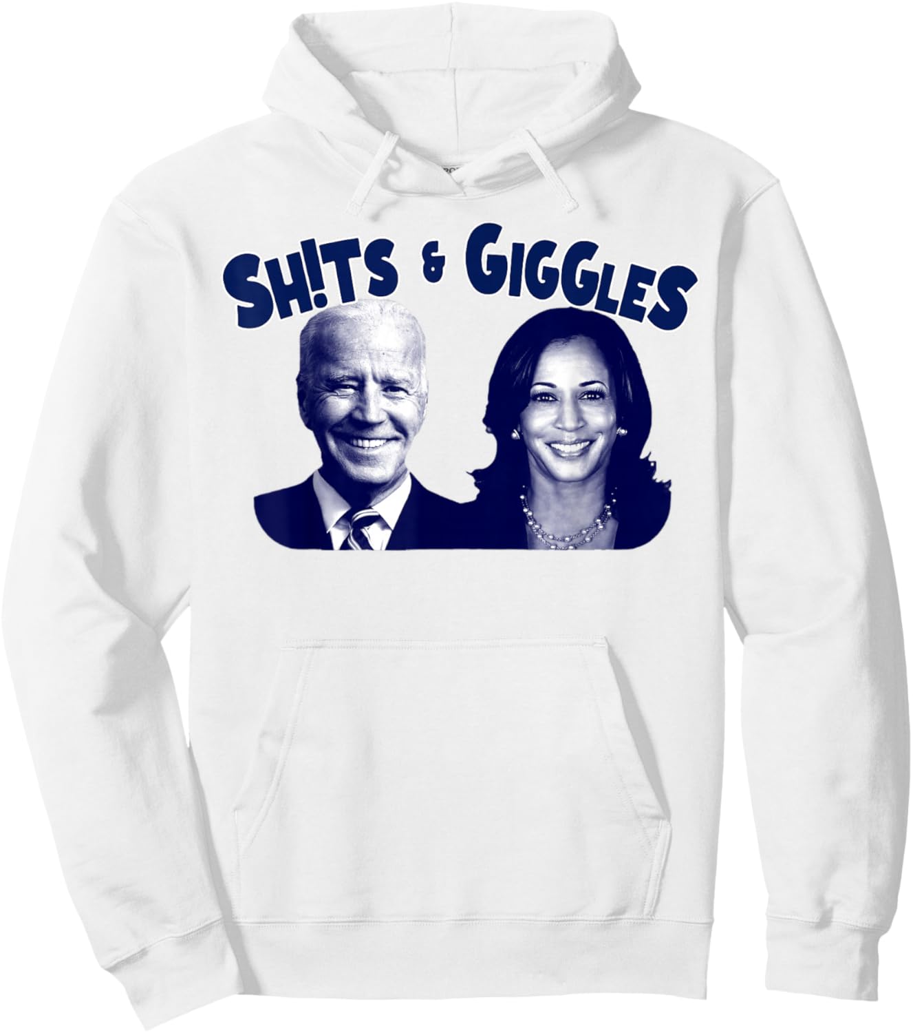 Shits & Giggles Biden Kamala Harris Hoodie - Hoodie | White
