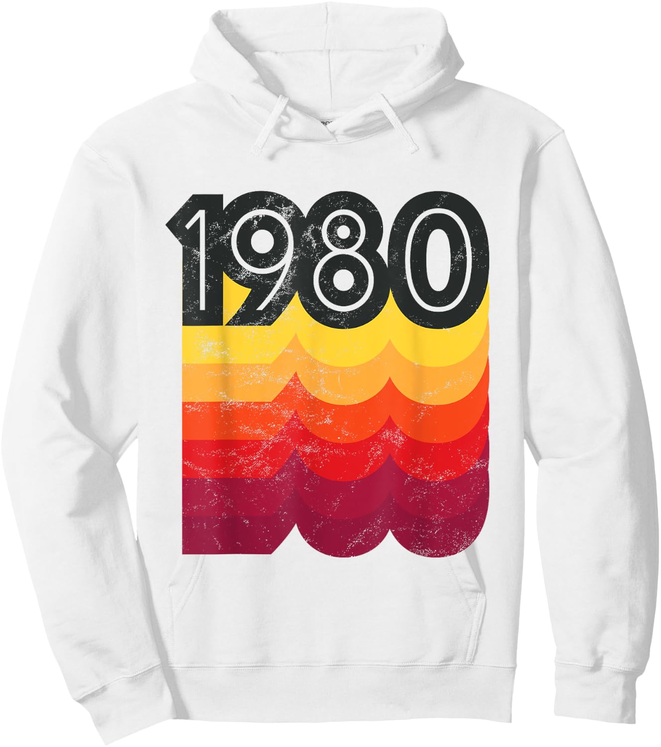 Birthday 80s Style Retro 1980 Hoodie - Hoodie | White