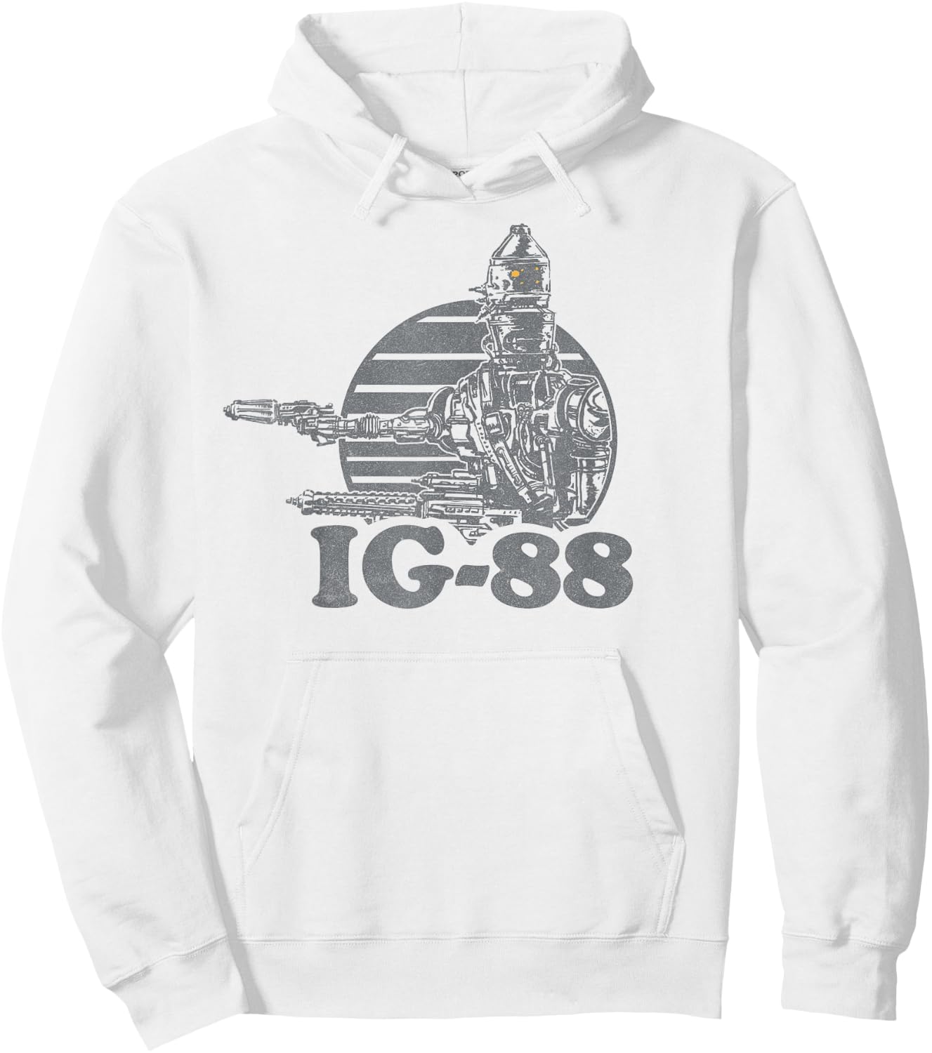Star Wars IG-88 Bounty Hunter Badge Graphic Hoodie - Hoodie | White