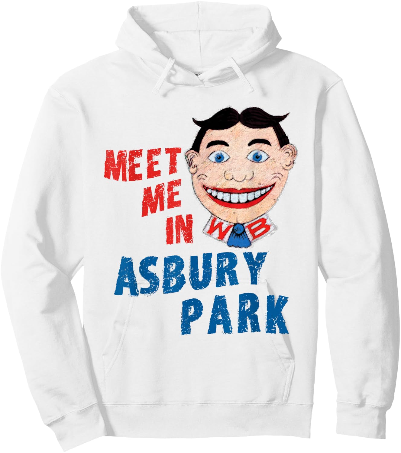 Meet Me In Asbury Park Iconic Tillie Hoodie - Hoodie | White
