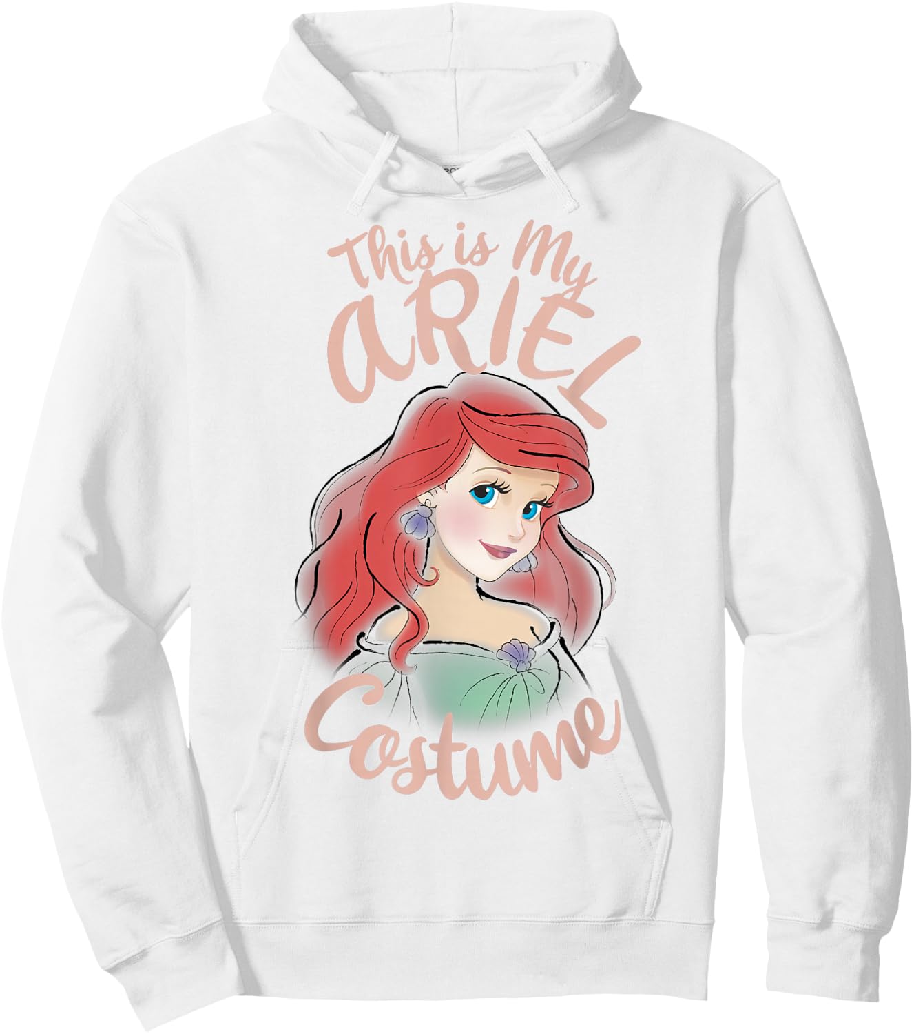 Disney The Little Mermaid Ariel This is My Costume Halloween Hoodie - Hoodie | White