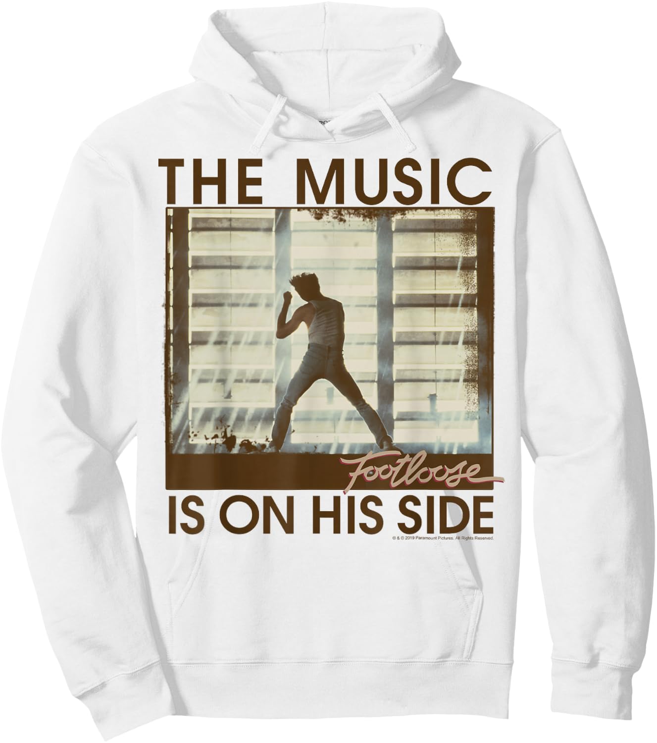Footloose The Music Is On His Side Poster Hoodie - Hoodie | White