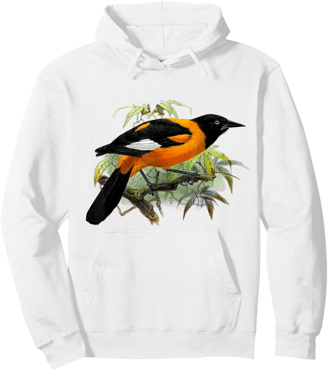 Vintage Oriole bird common in Baltimore Maryland Hoodie - Hoodie | White