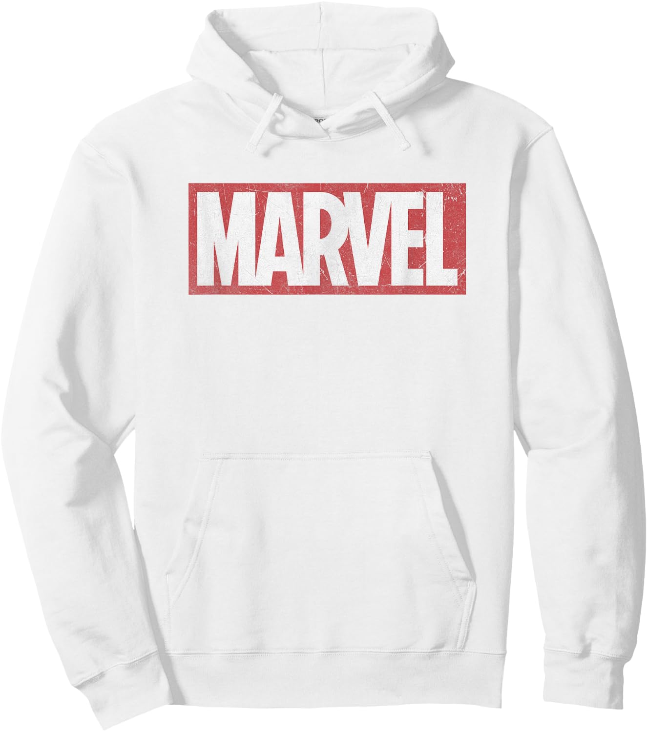 Marvel Classic Distressed Logo Graphic C1 Hoodie - Hoodie | White