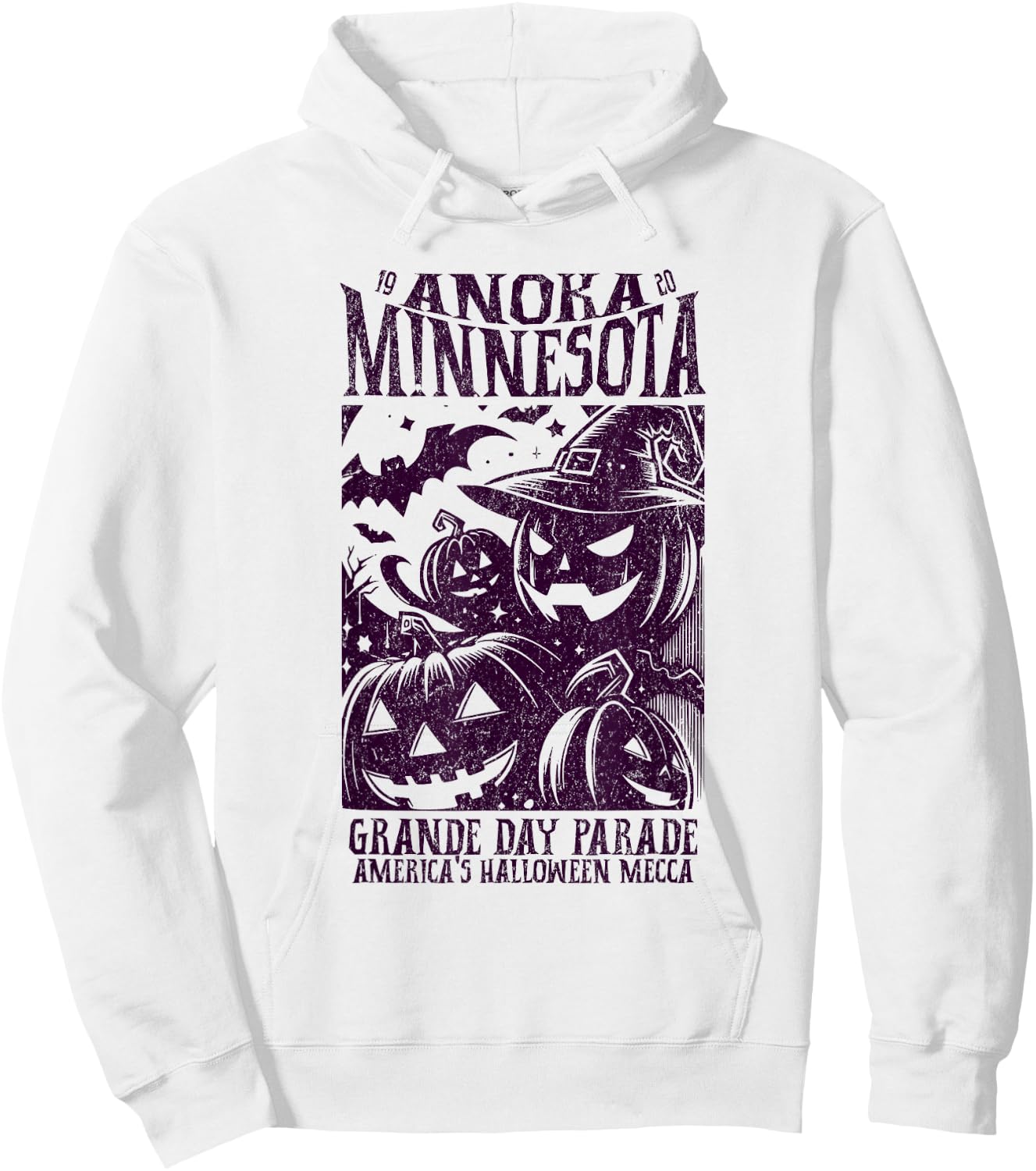 Anoka Minnesota Since 1920 Grande Day Parade Halloween Mecca Hoodie - Hoodie | White