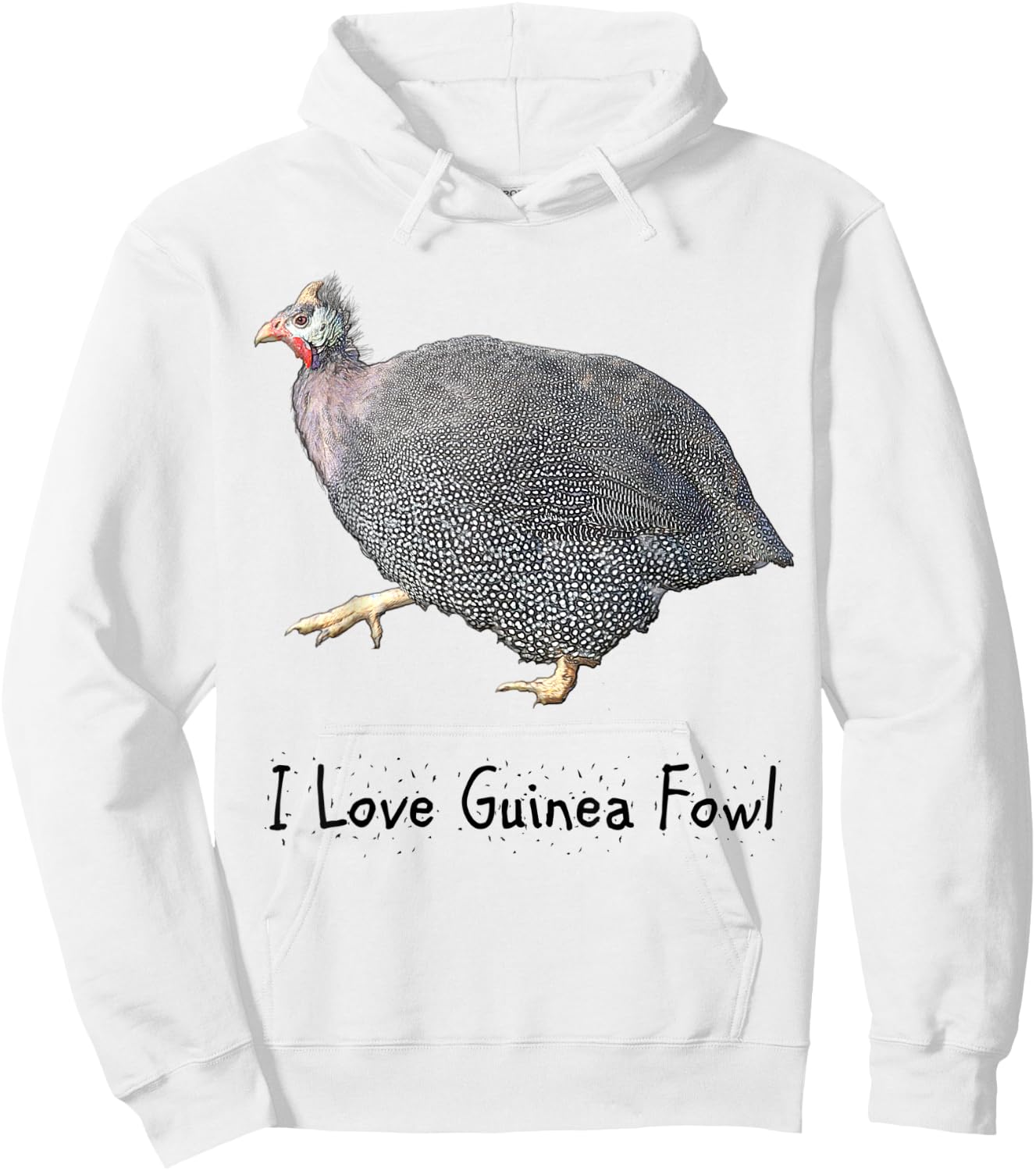 I love guinea fowl keets & poultry & bird lovers funny Hoodie - Hoodie | White