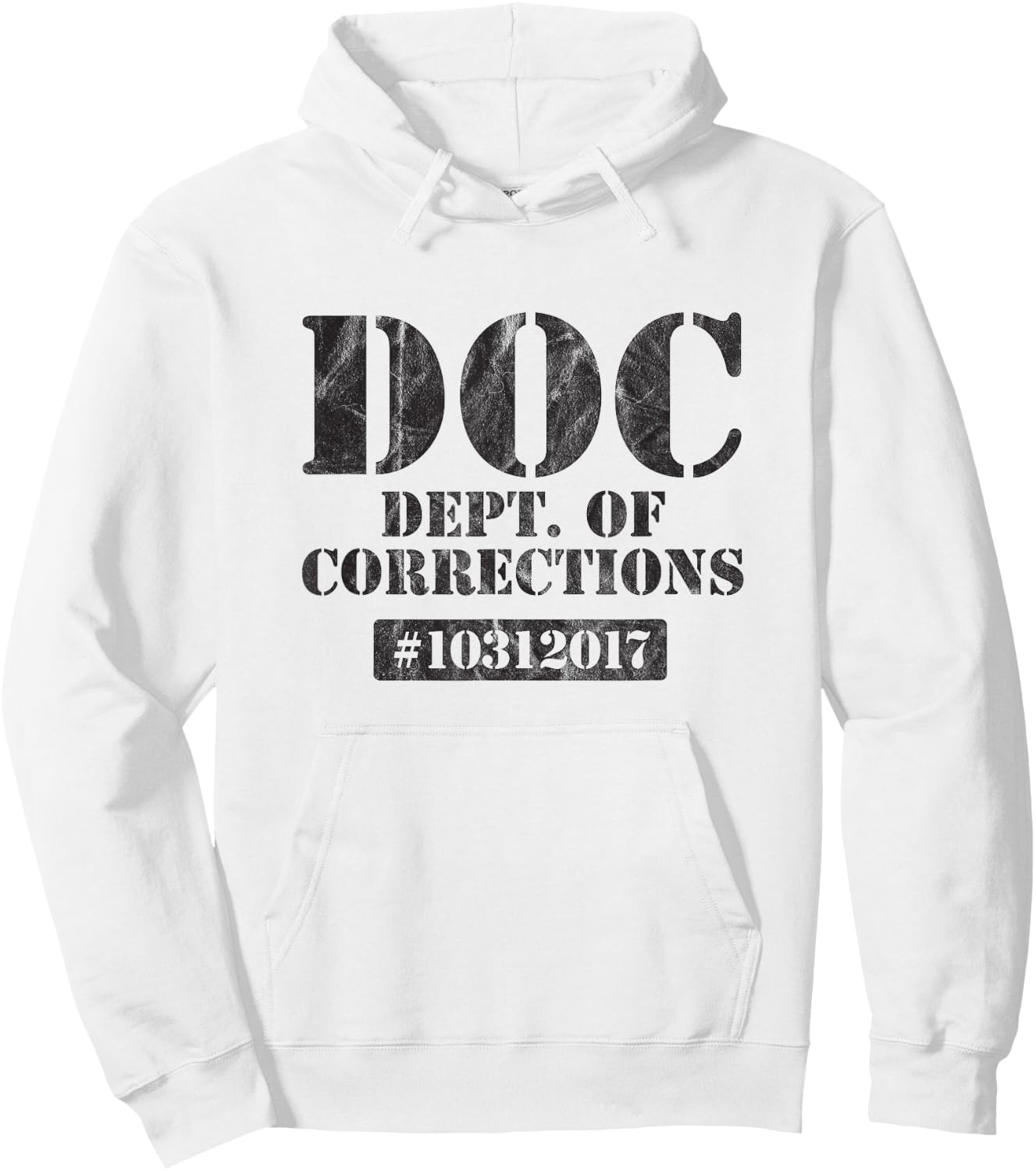 Dept of Corrections Halloween Inmate Costume Party Funny Hoodie - Hoodie | White