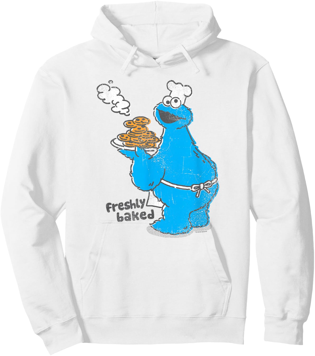 Sesame Street Cookie Monster Freshly Baked Hoodie - Hoodie | White