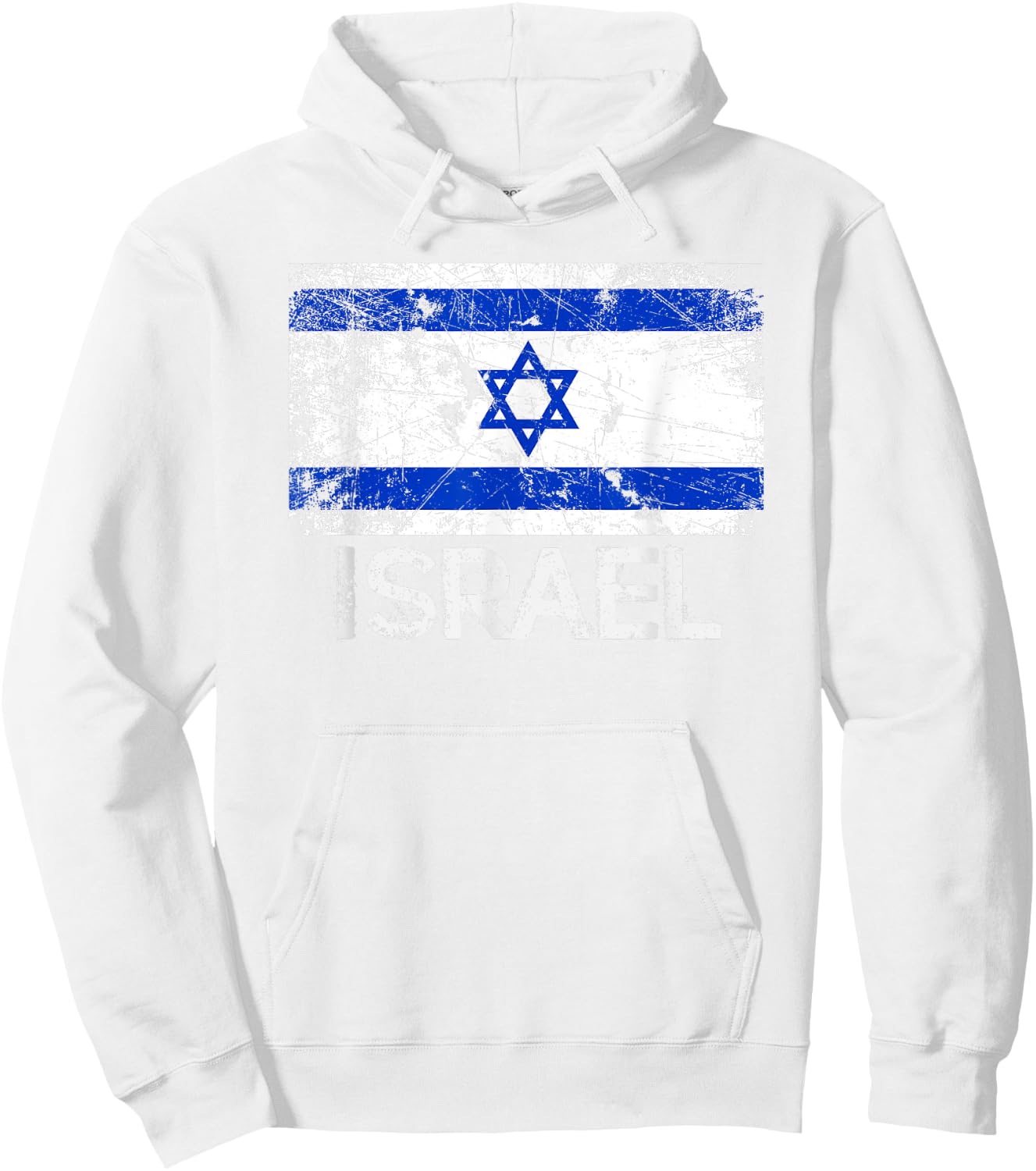 Israeli Flag | Vintage Made in Israel Gift Hoodie - Hoodie | White