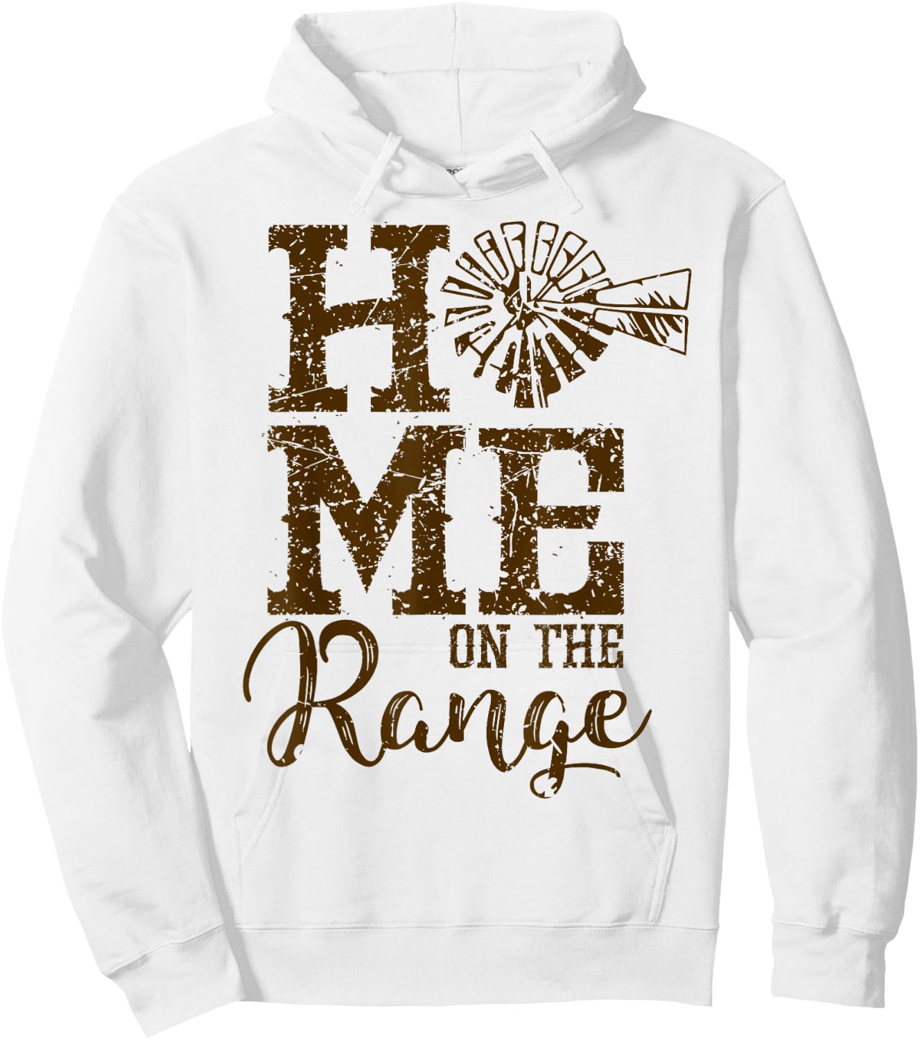 Home on the Range Country Farm Ranch Hoodie - Hoodie | White