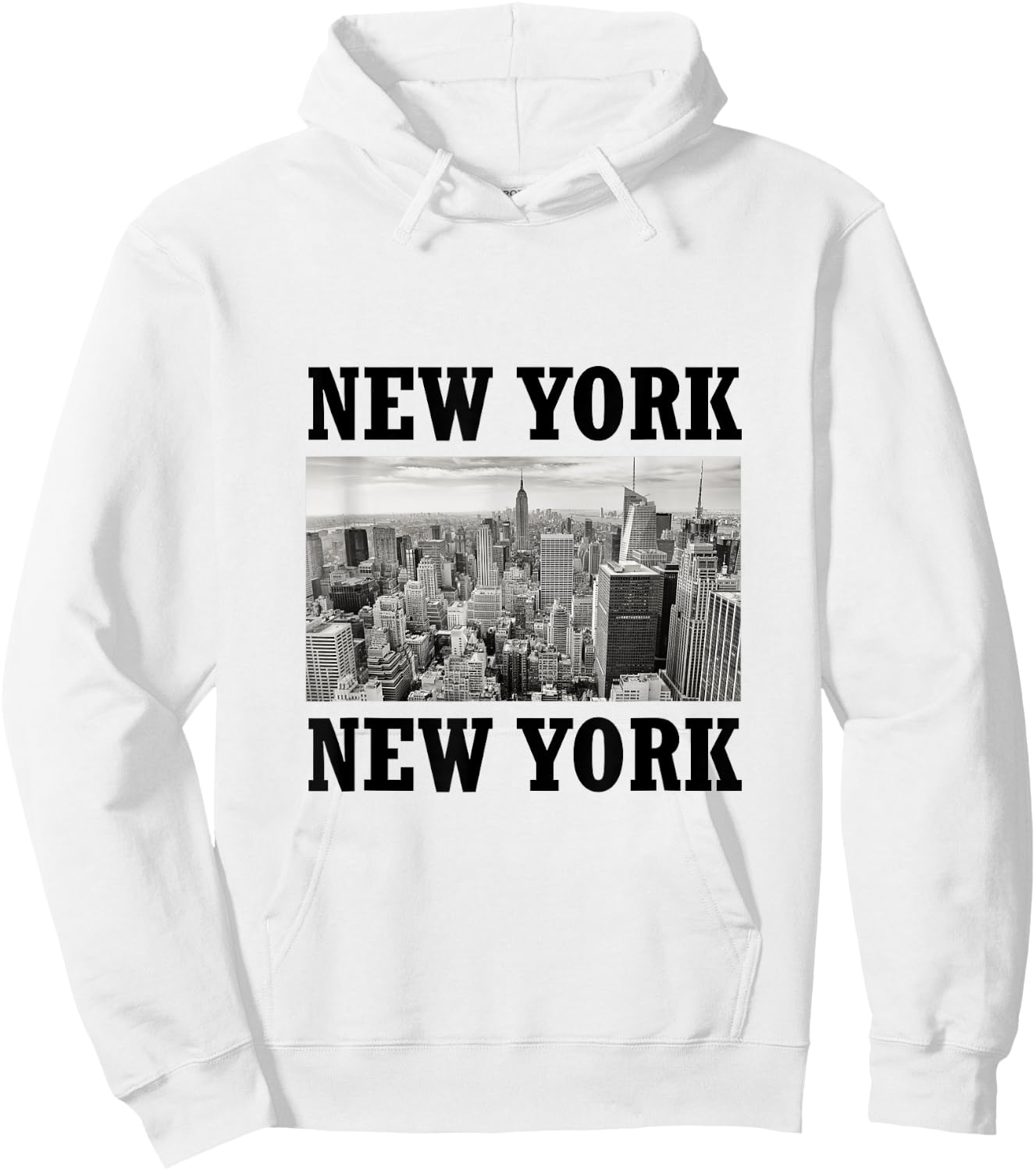 New York New York City Photo Hoodie - Hoodie | White