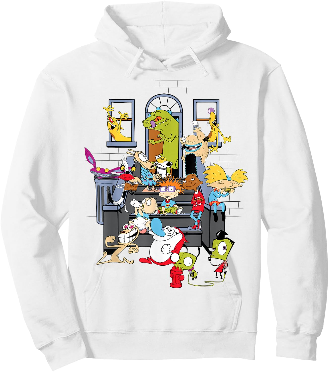 Nickelodeon Classic Characters Apartment Hangout Hoodie - Hoodie | White
