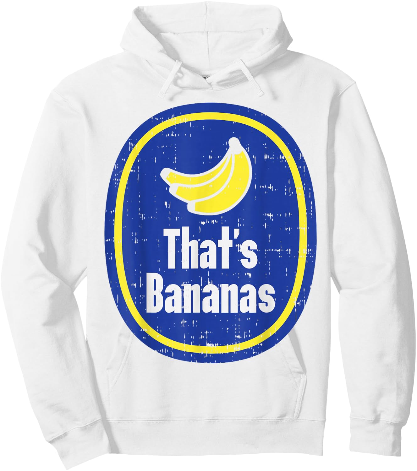 Thats Bananas Sticker Funny Fruit Lazy DIY Halloween Costume Hoodie - Hoodie | White