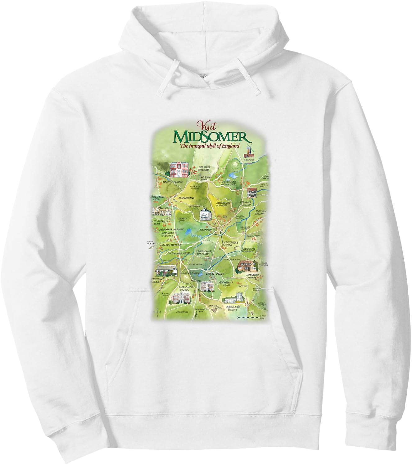 Visit Midsomer Hoodie - Hoodie | White