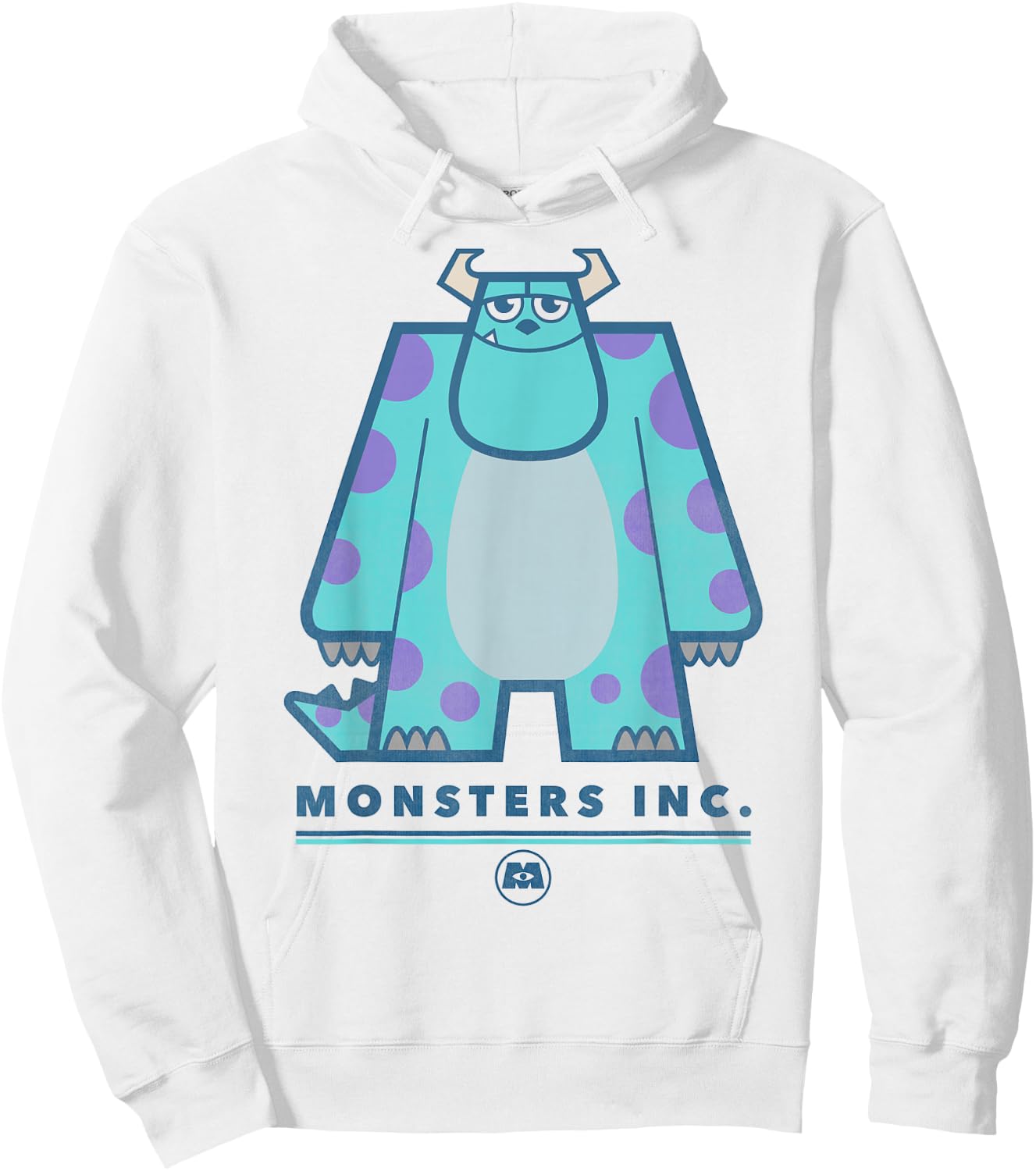 Disney Pixar Monsters Inc. Sully Simple Portrait Hoodie - Hoodie | White