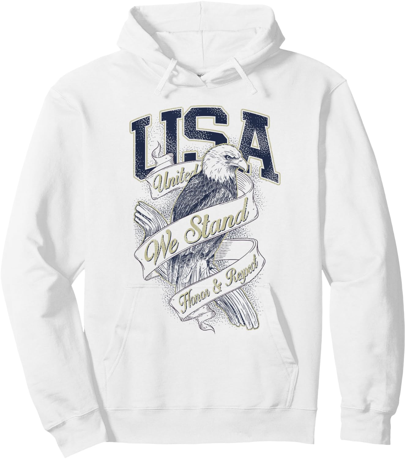 United We Stand USA | Classic Look Hoodie - Hoodie | White